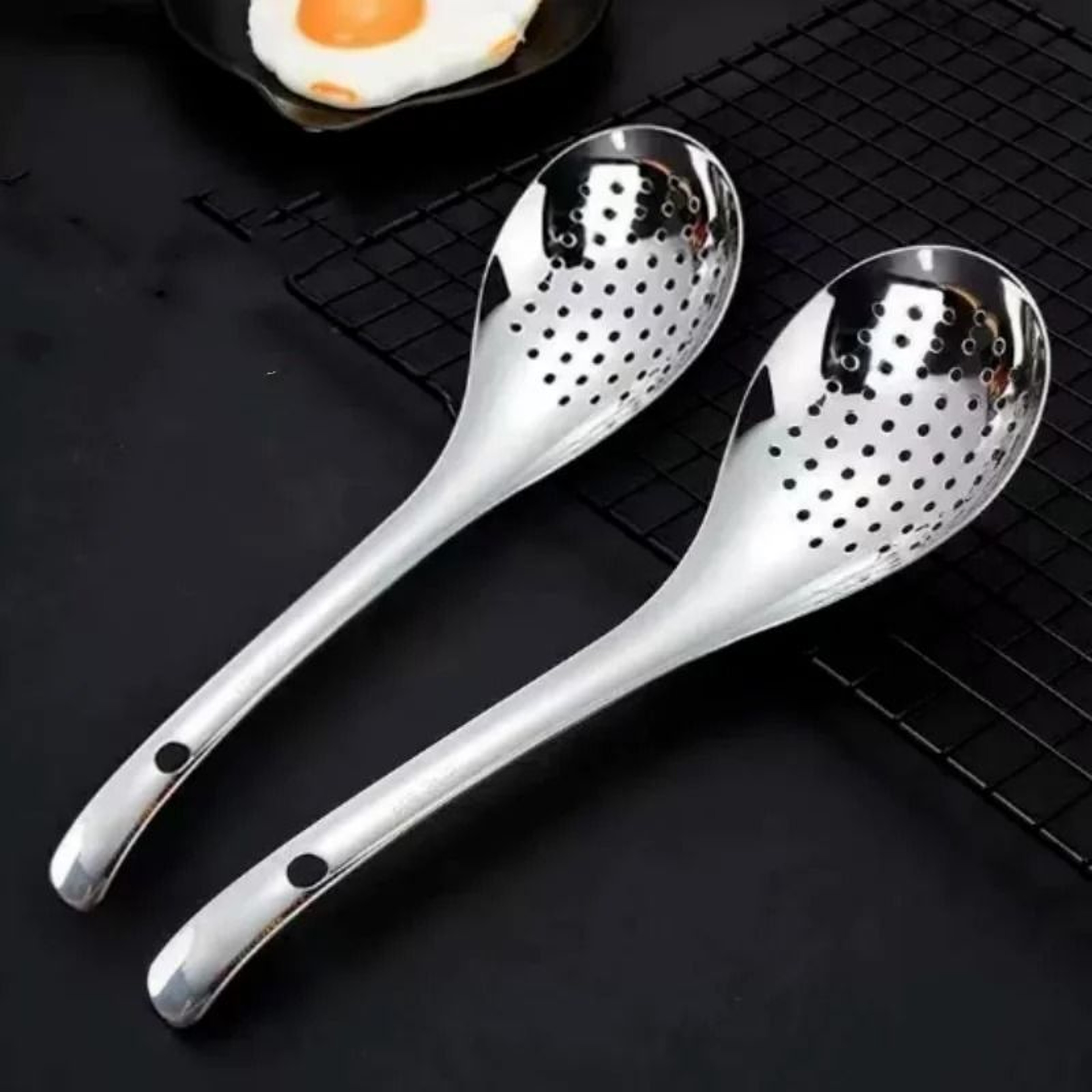 304 Stainless Steel Precision Strainer  Skimmer Spoon 4