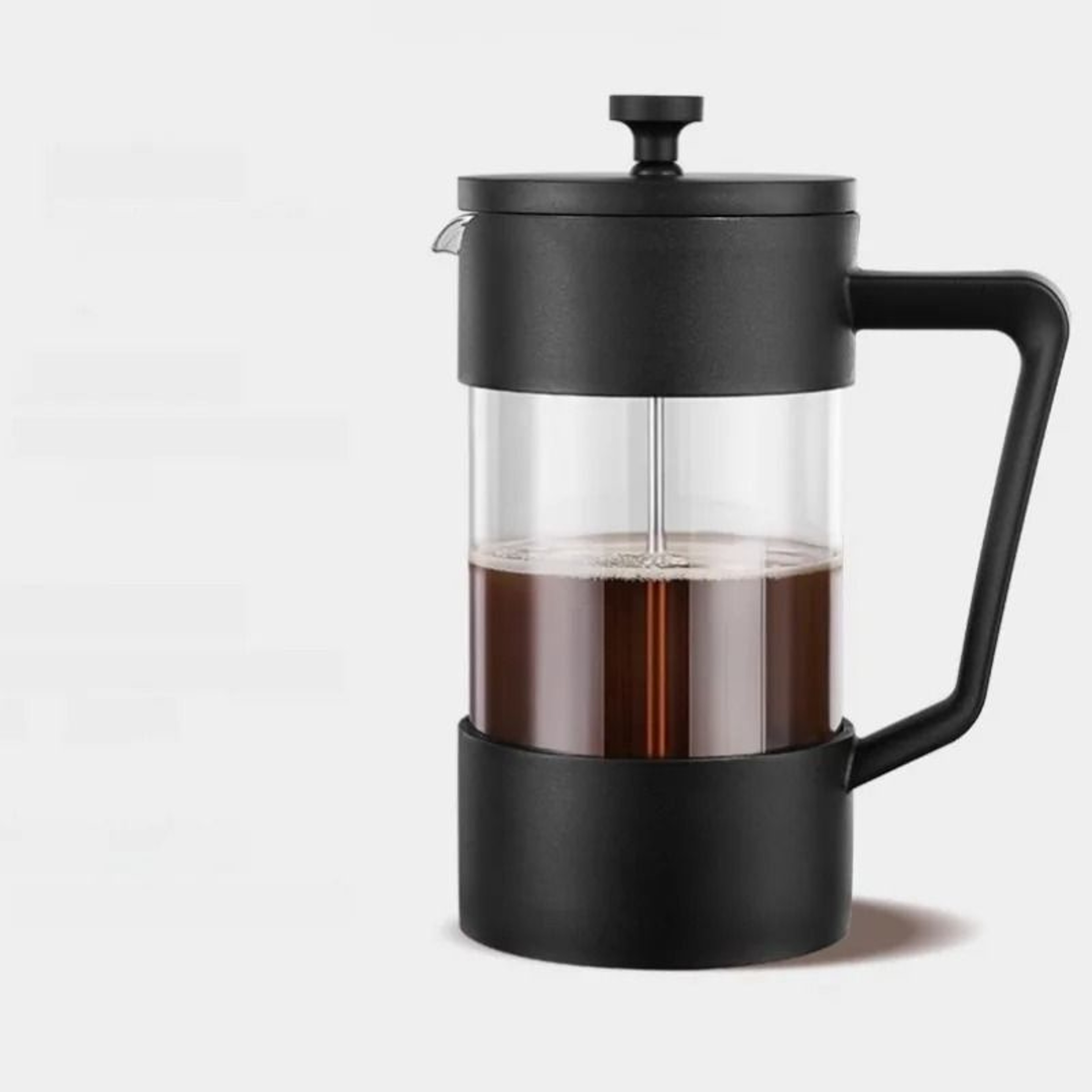 Glass French Press Coffee Maker  HeatResistant Borosilicate Brew Pot 5