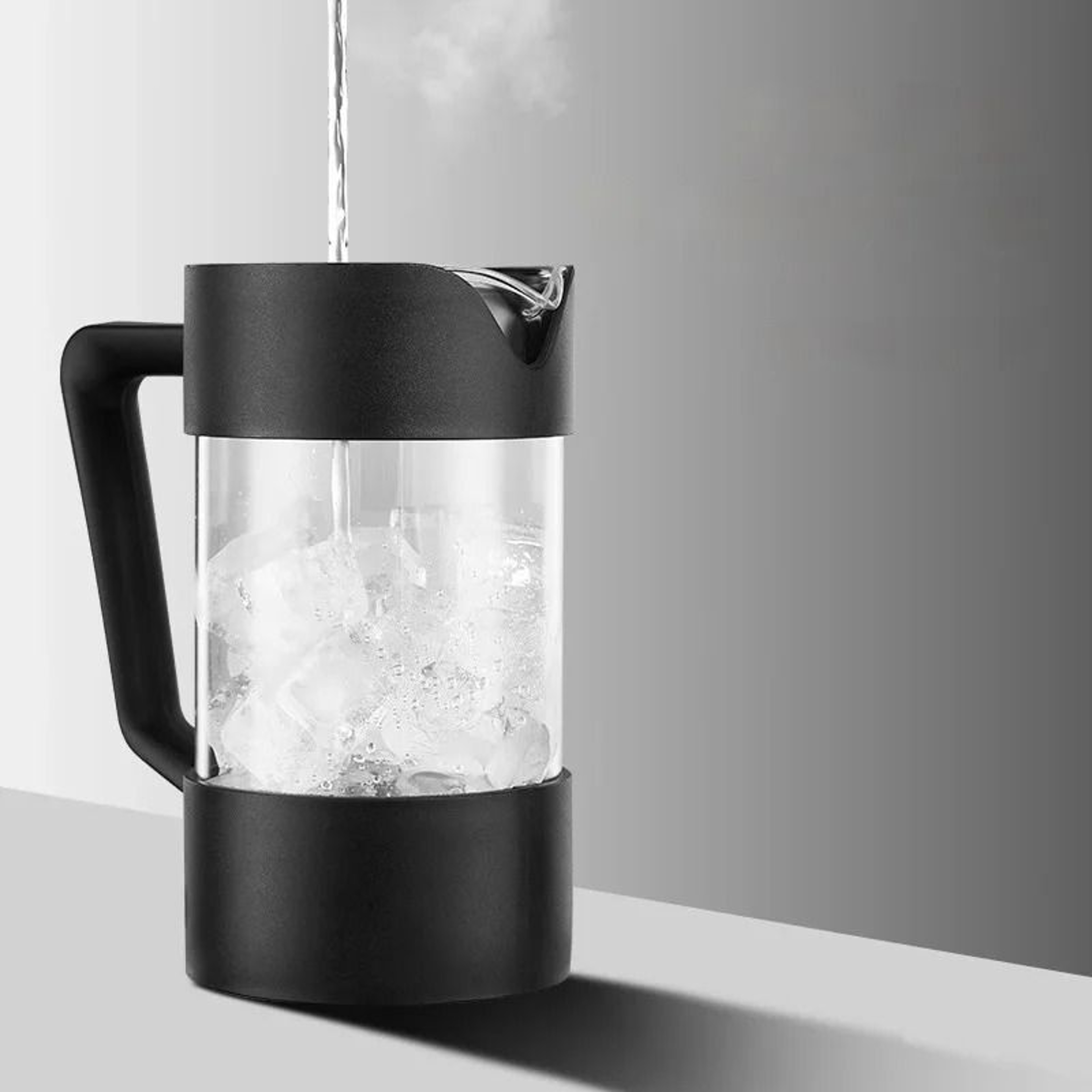 Glass French Press Coffee Maker  HeatResistant Borosilicate Brew Pot 6