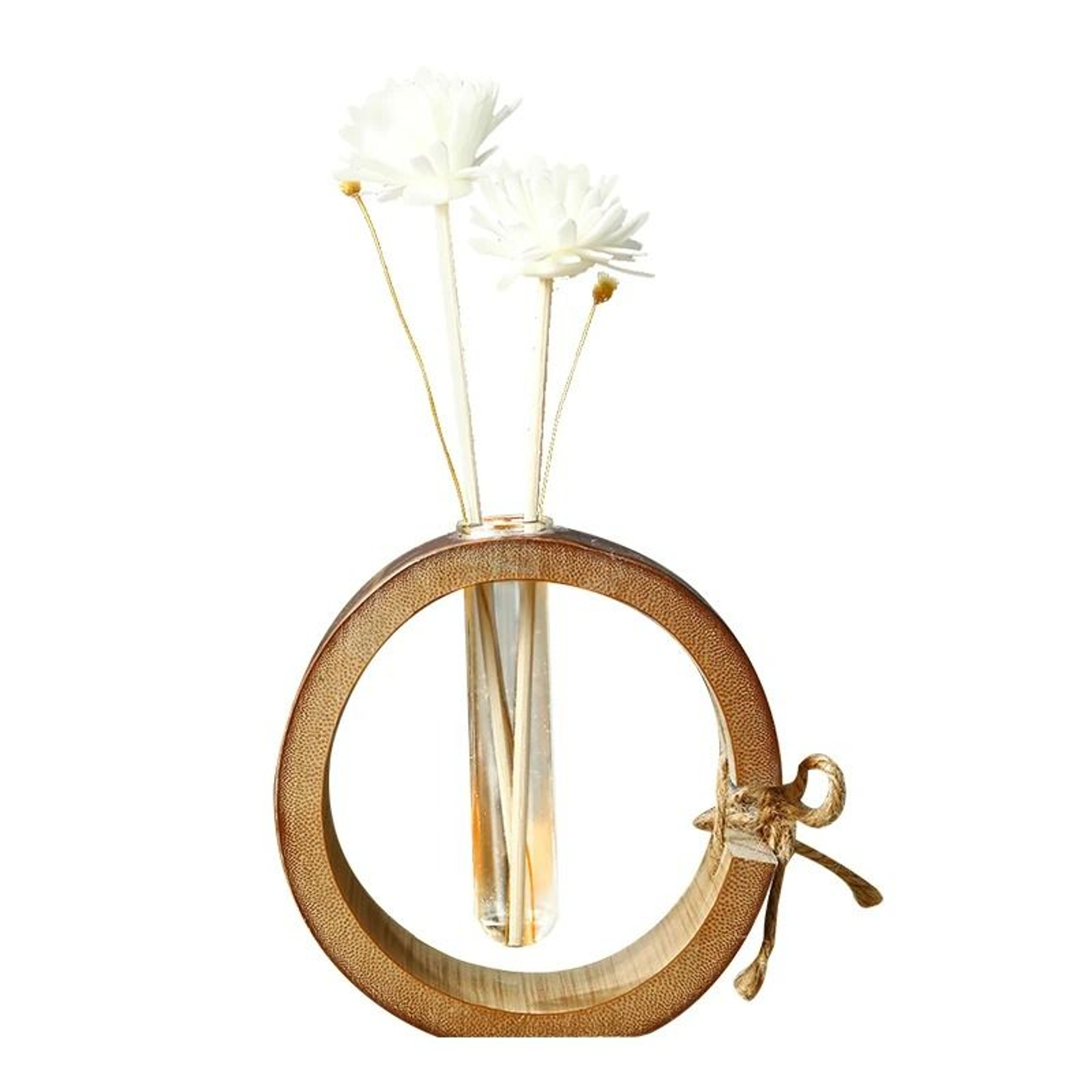 Zen Bamboo Glass Fragrance Diffuser  Premium Essential Oil Bottle  Reed Set 6