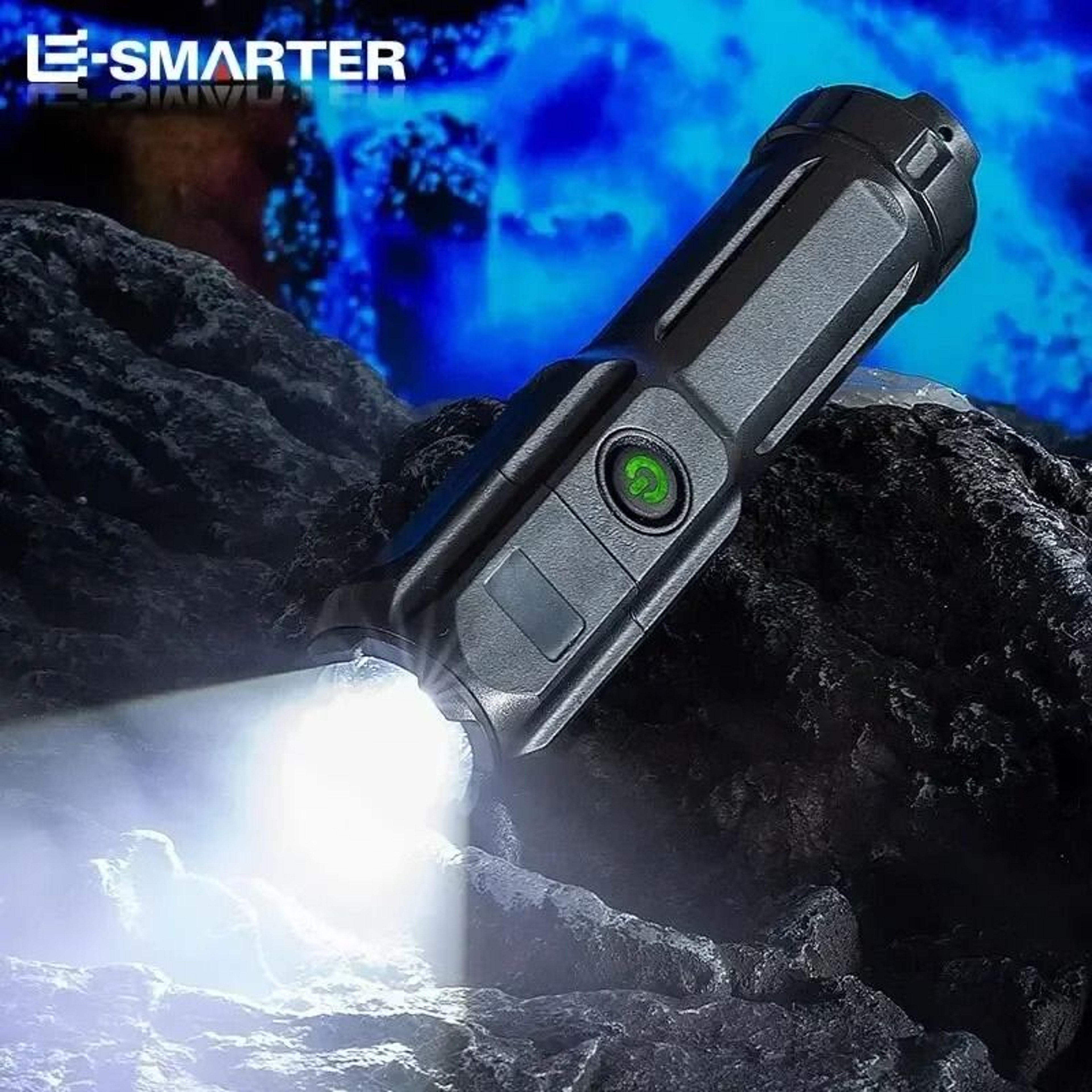 Telescopic Zoom Tactical Flashlight  LongRange Rechargeable LED Torch 2