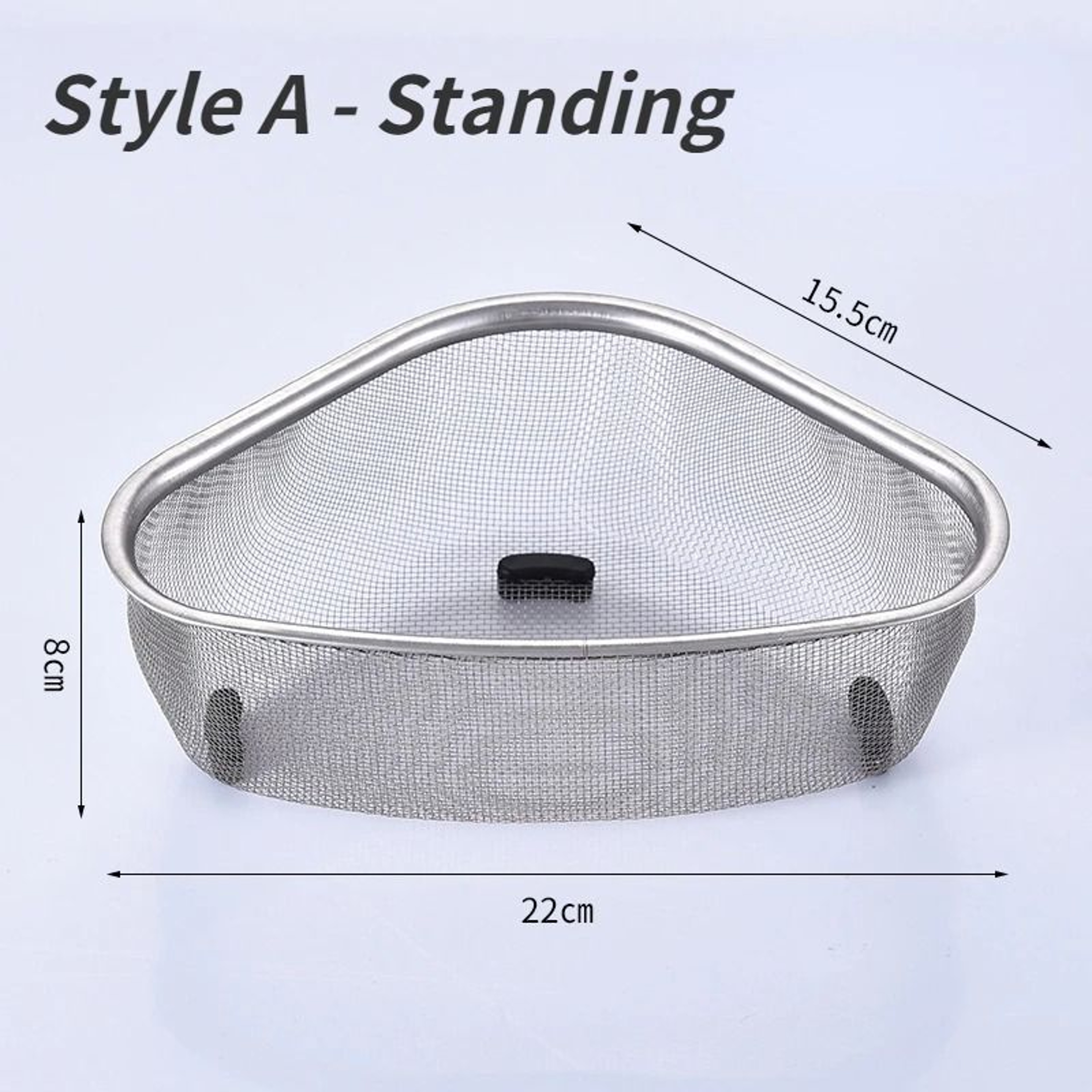 Stainless Steel Triangle Sink Drain Basket  MultiFunctional Kitchen Storage  Filter 7
