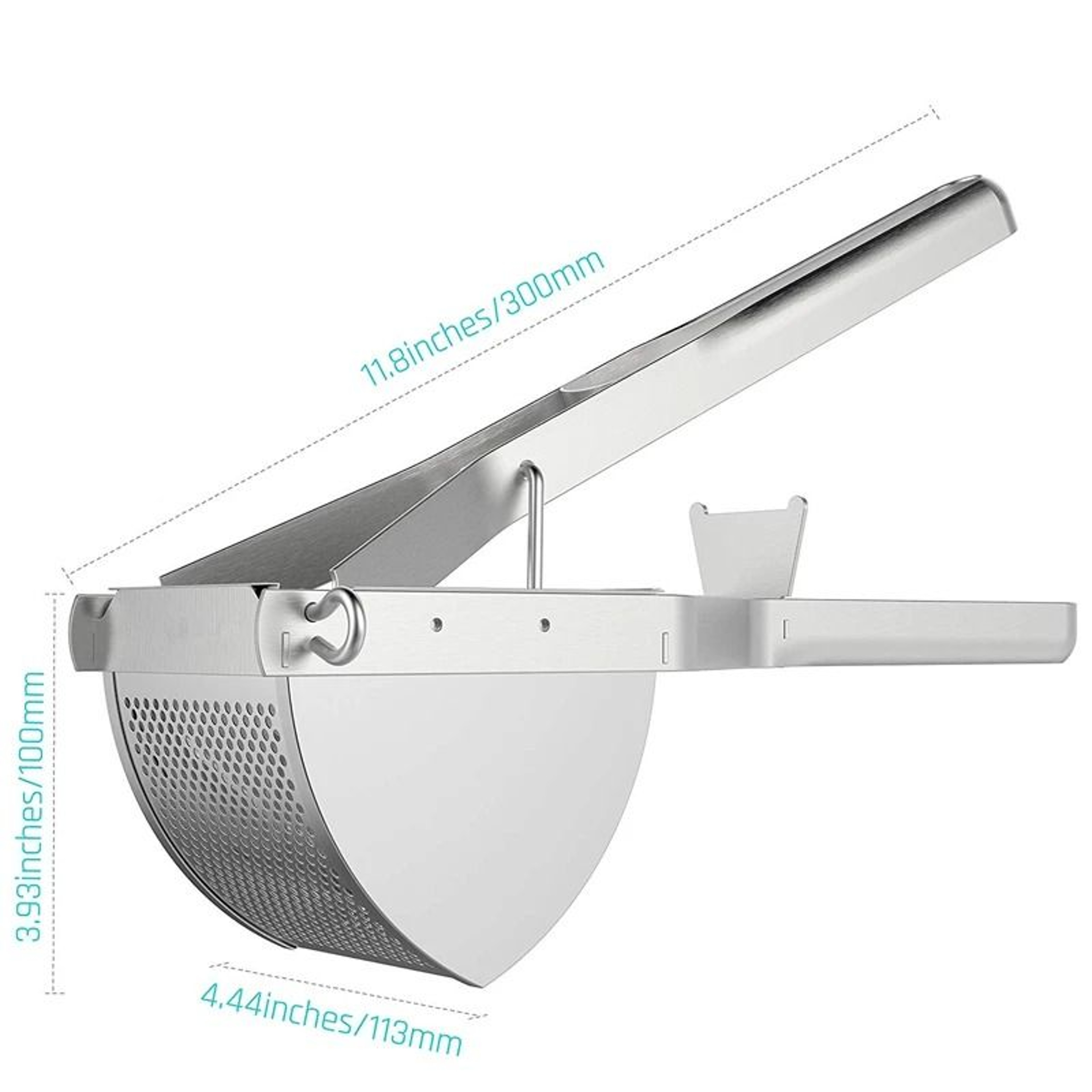 HeavyDuty Potato Ricer  Stainless Steel Masher  Fruit Press 4