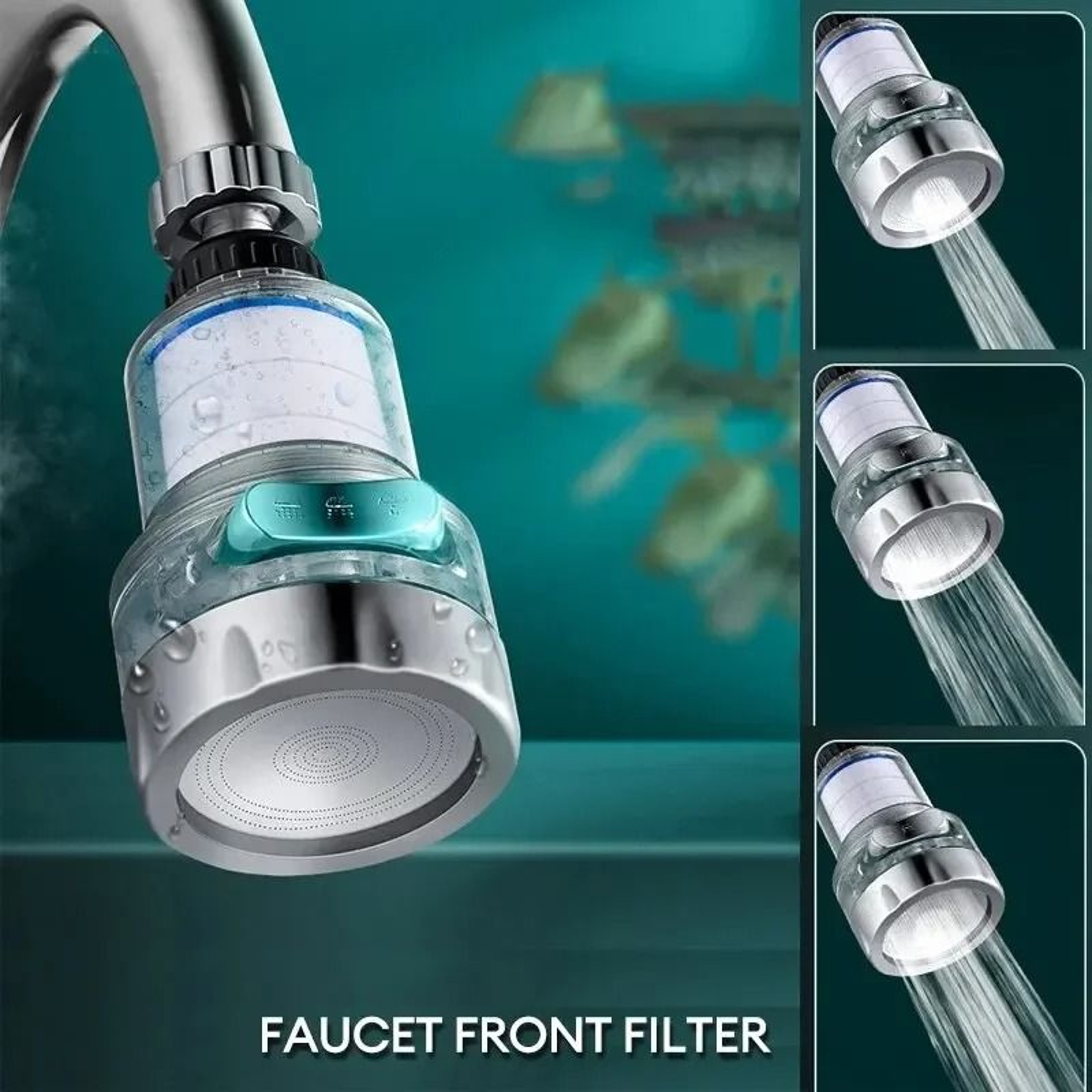 360 Rotating Universal Water Purifier  HighDensity PP Cotton Filtration 0