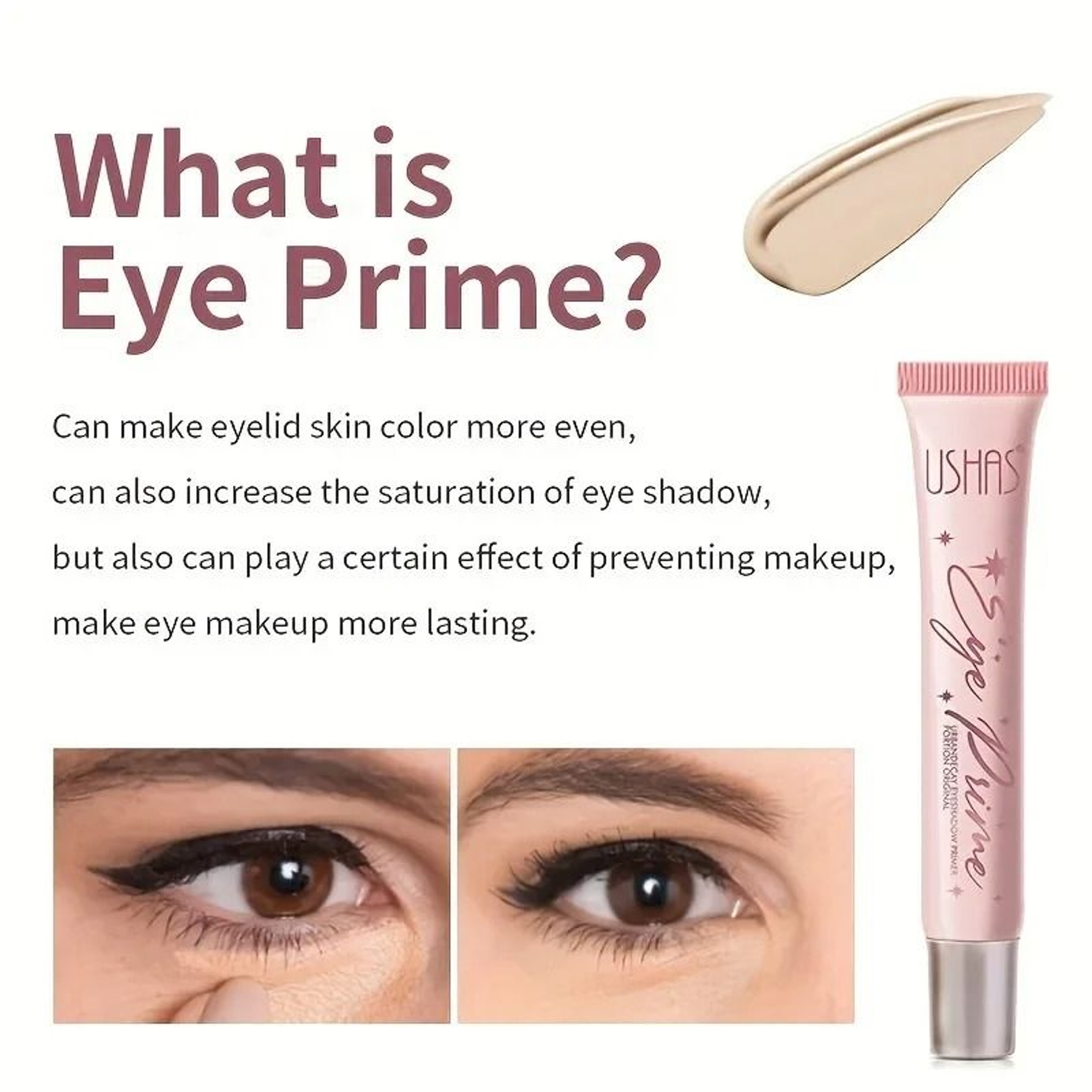 LongLasting Eye Primer  Concealer Cream  HighGloss Perfection  Flawless Coverage 3