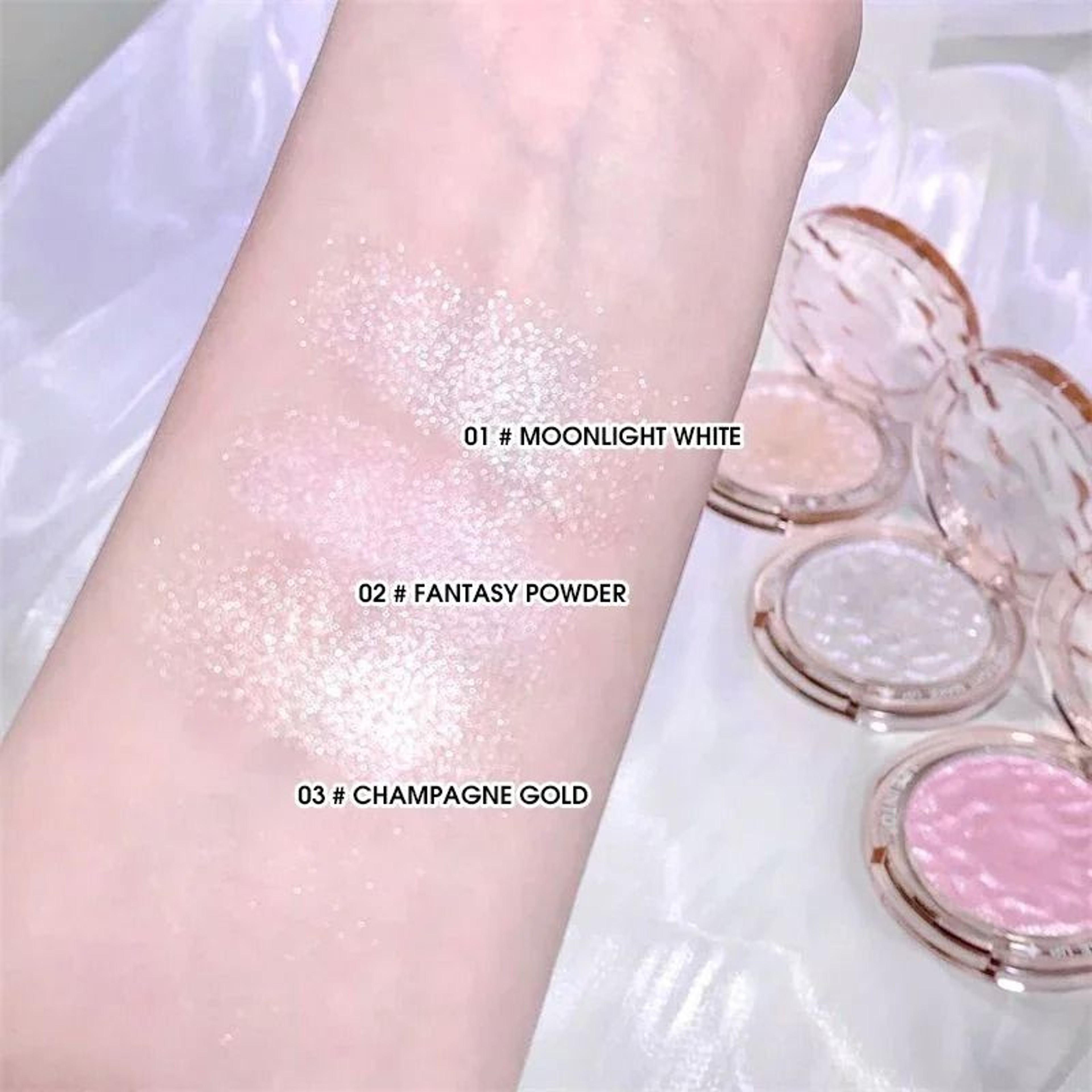 HighGloss Illuminating Palette  Professional Glitter Highlight  Contour Duo 4