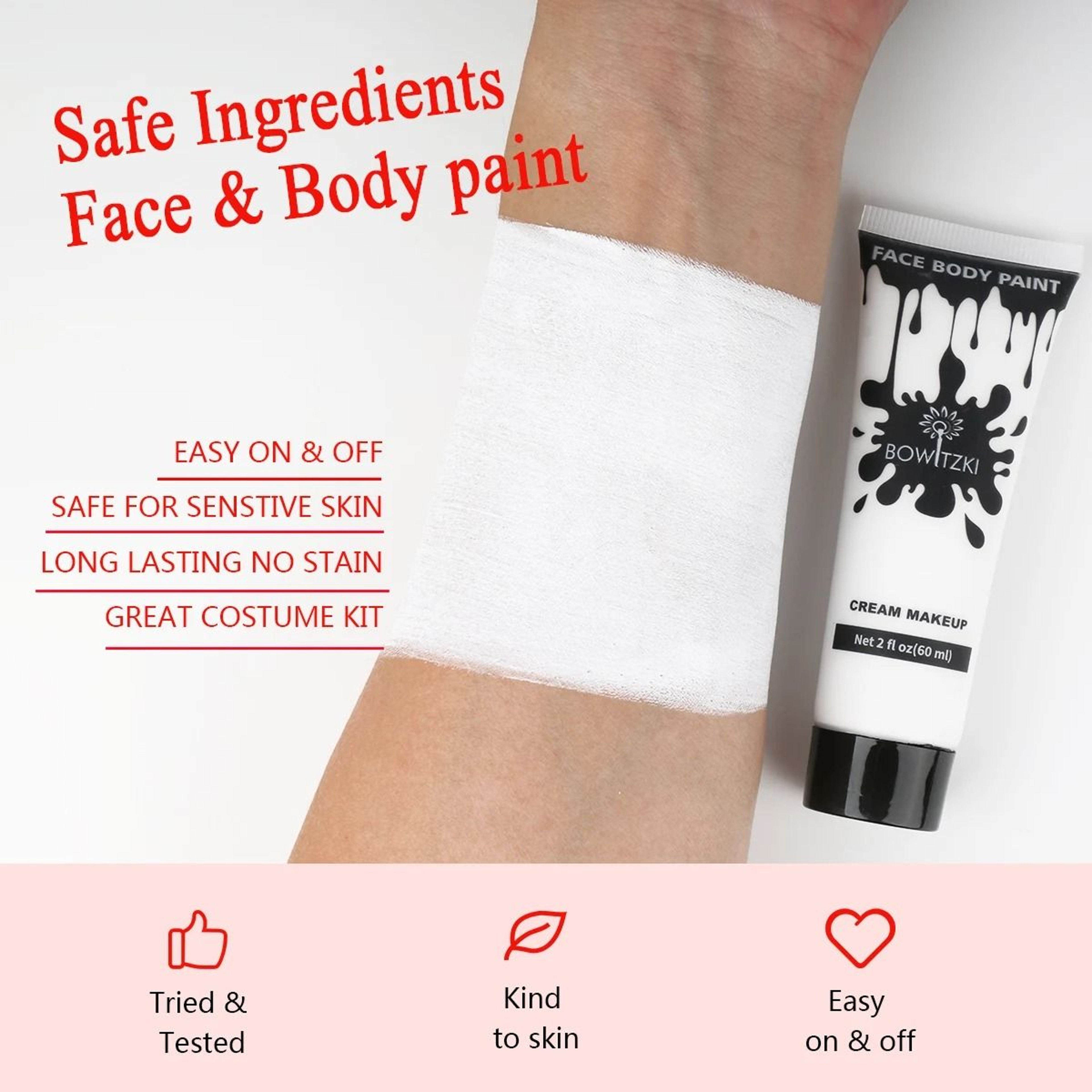 Face  Body Cream Paint  60ml HighCapacity Special Effects Makeup 2