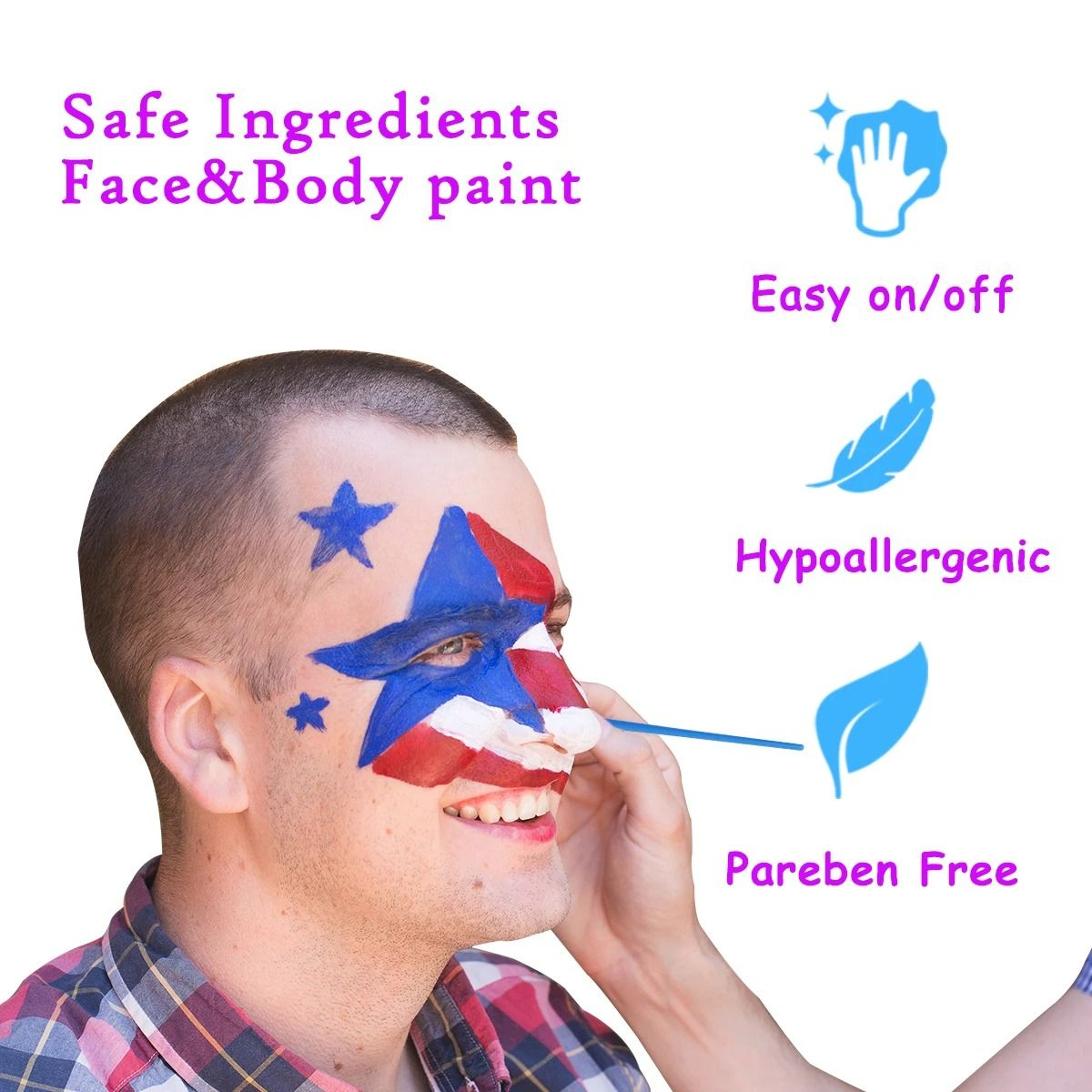Face  Body Cream Paint  60ml HighCapacity Special Effects Makeup 6