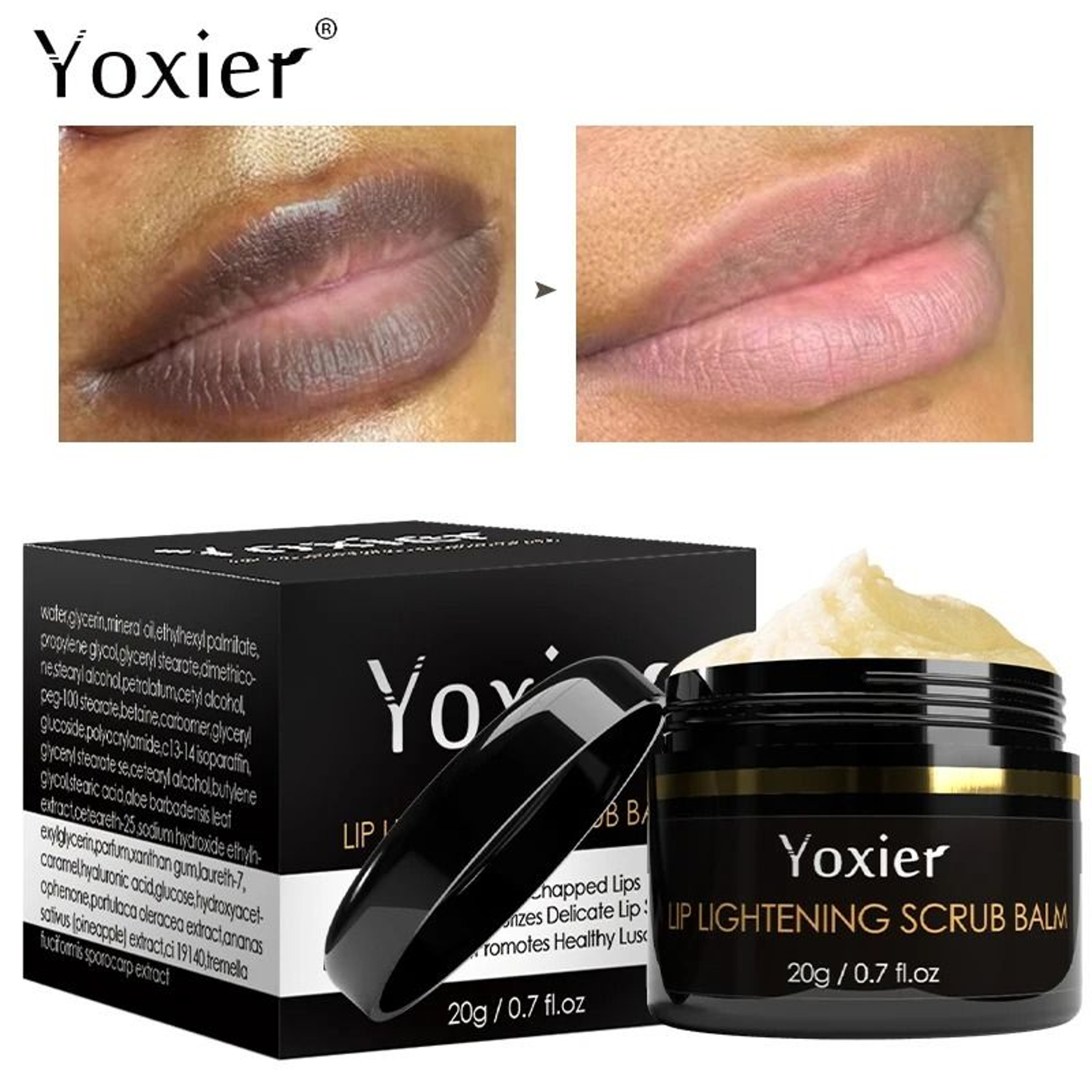 Advanced Lip Lightening Therapy  20g Pigmentation Correcting  Brightening Scrub Balm 1