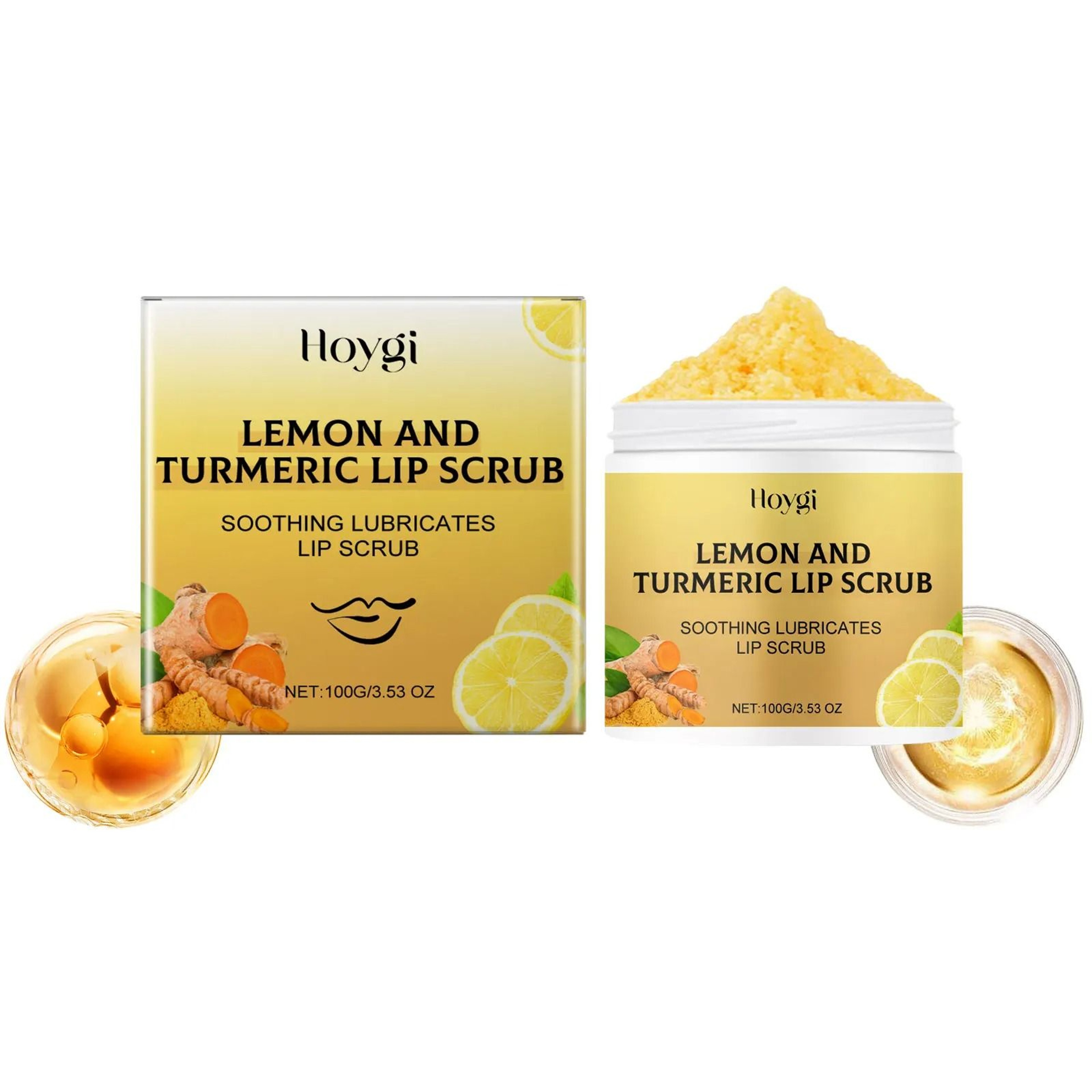 Turmeric Lip Brightening Scrub  Natural Exfoliating  MelaninReducing Lip Care 5