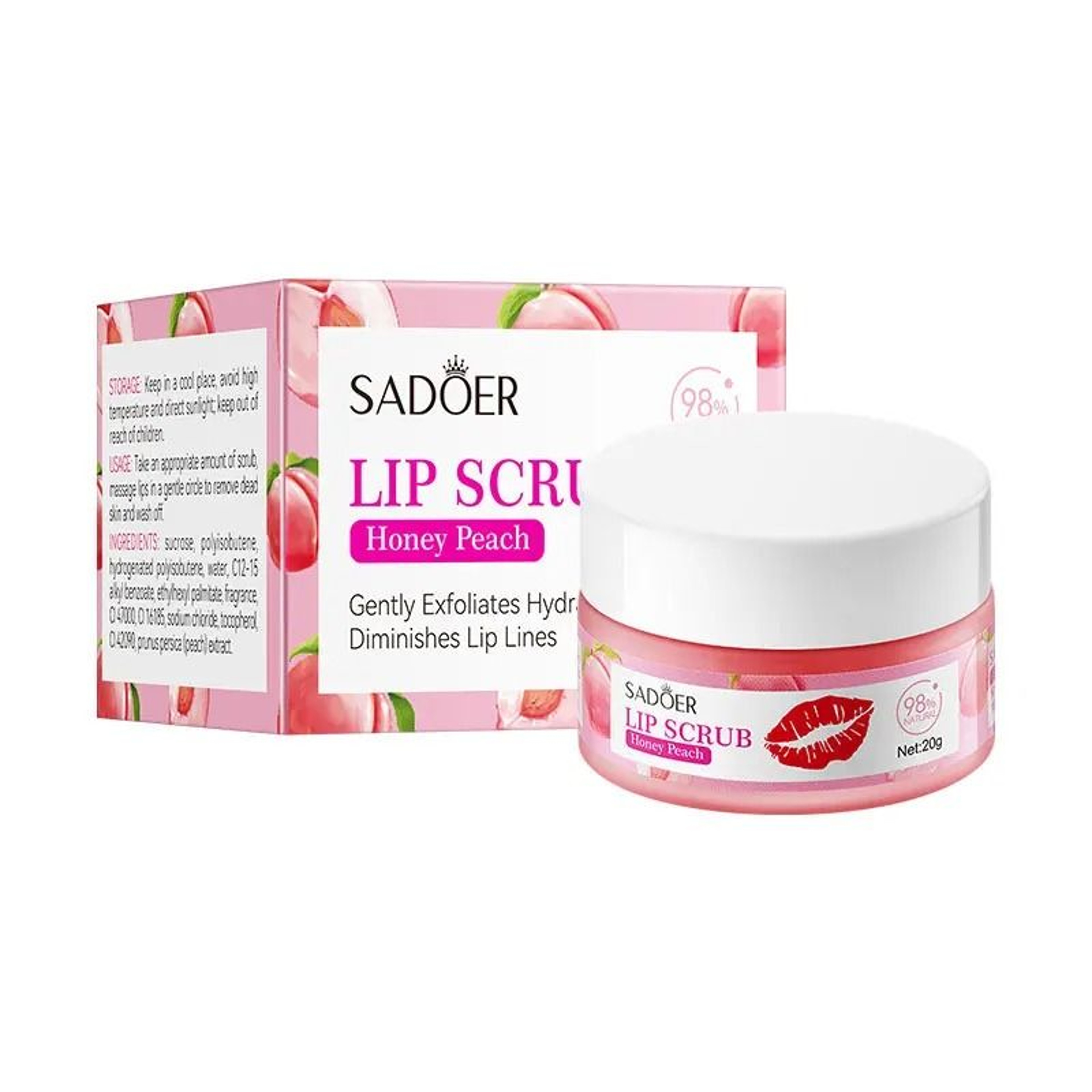 Fruit Series Strawberry Lip Scrub  Revitalizing Dead Skin Removal  Brightening Therapy 10
