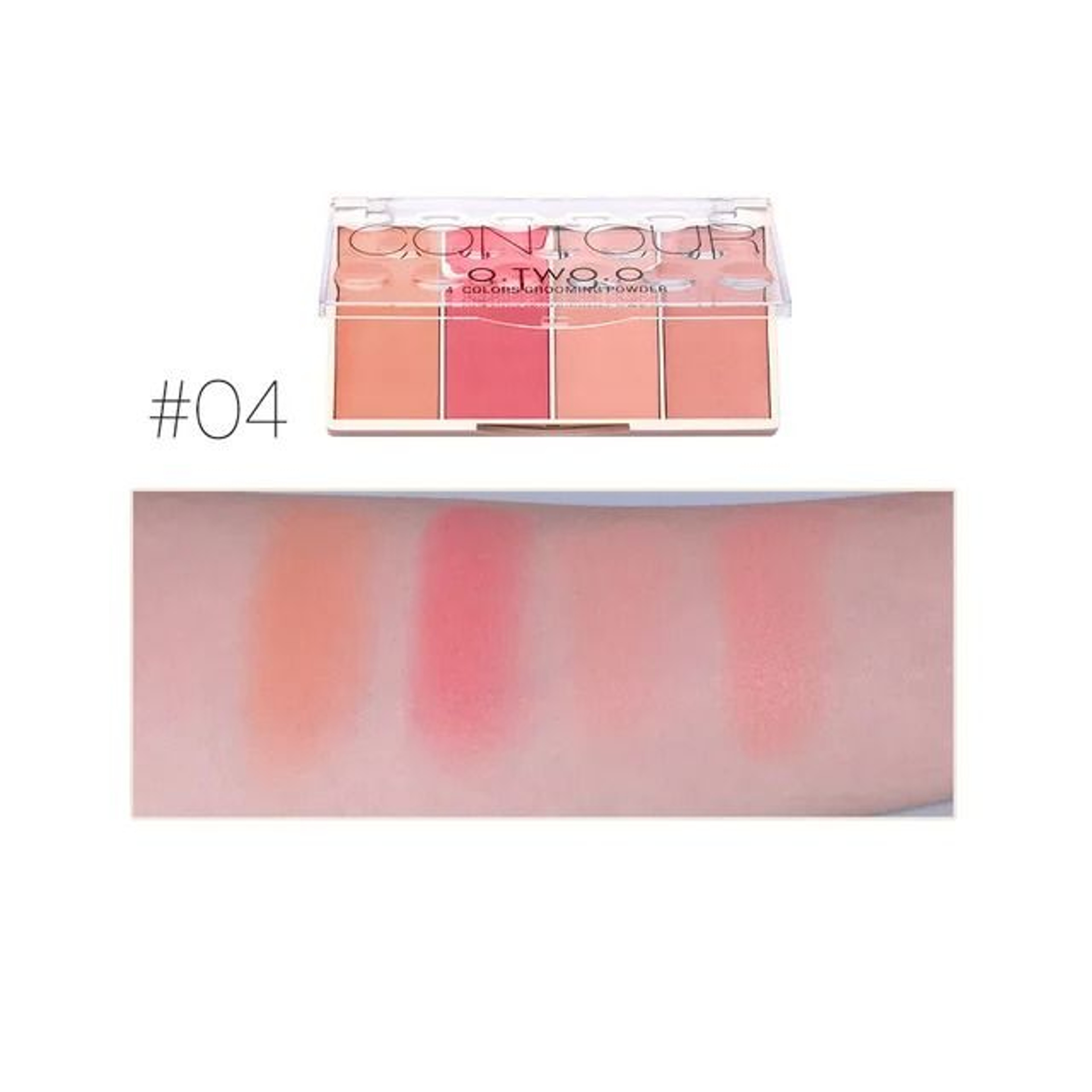 4Color Pro Sculpting Palette  LongLasting Contour Bronzer  Grooming Powder 6