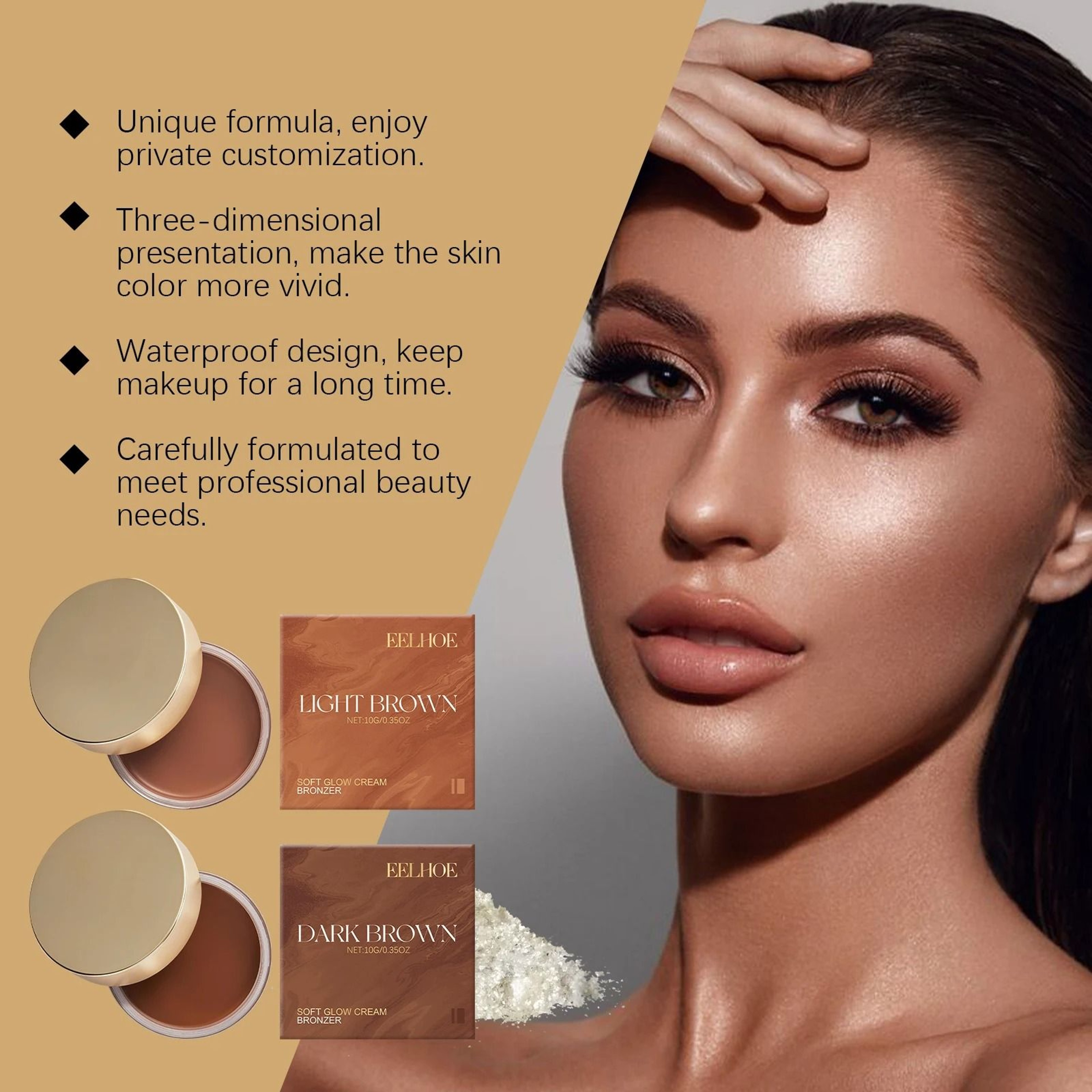 Deep Bronze Tanning Gel  Intensive Sunless Body Bronzer  Summer Glow Treatment 2