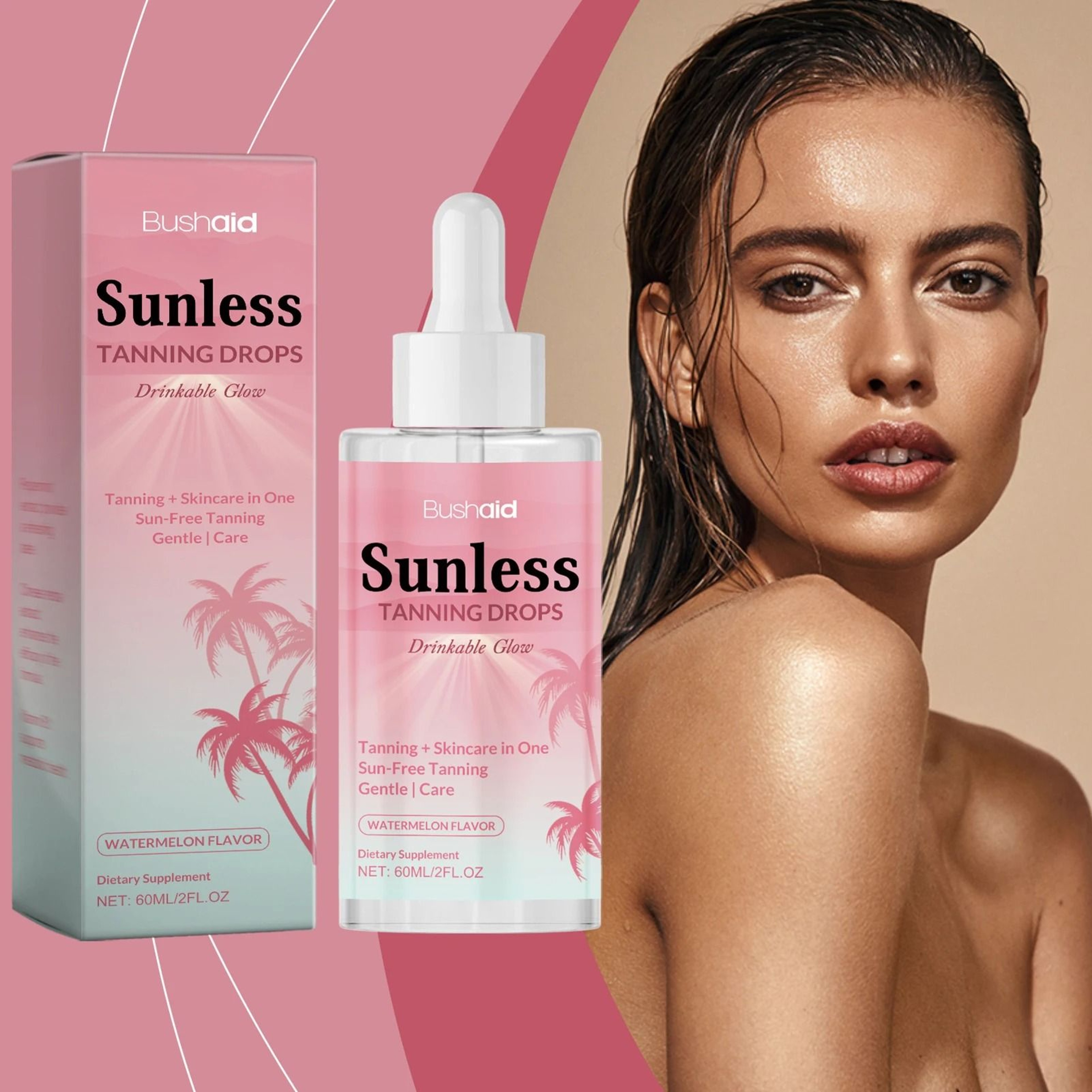 SunKissed Glow Tanning Serum  Customizable Face  Body Bronzer 0