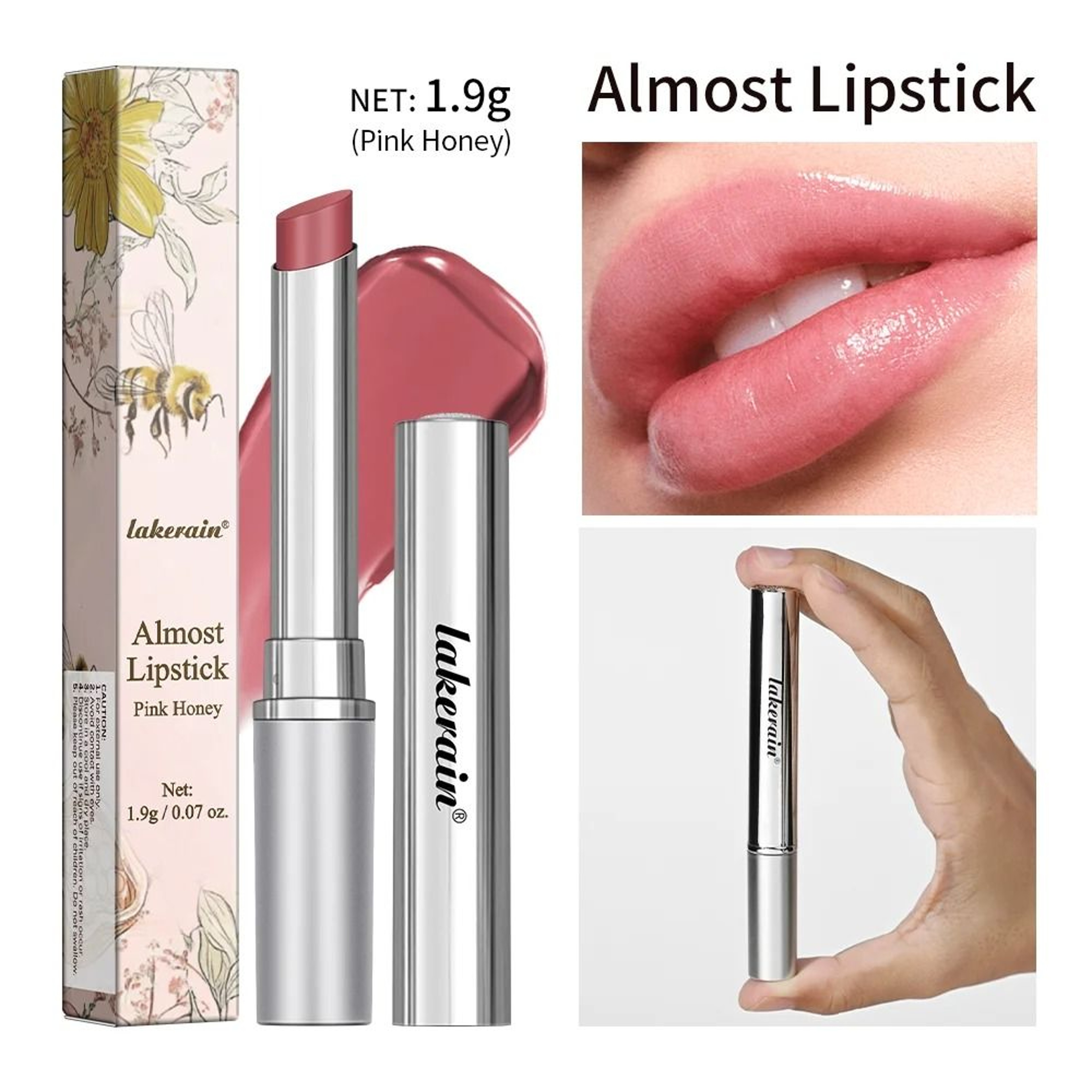 Honey Infused Pink Tinted Lip Balm  Intensive Repair  Powerful Lip Repulper 7
