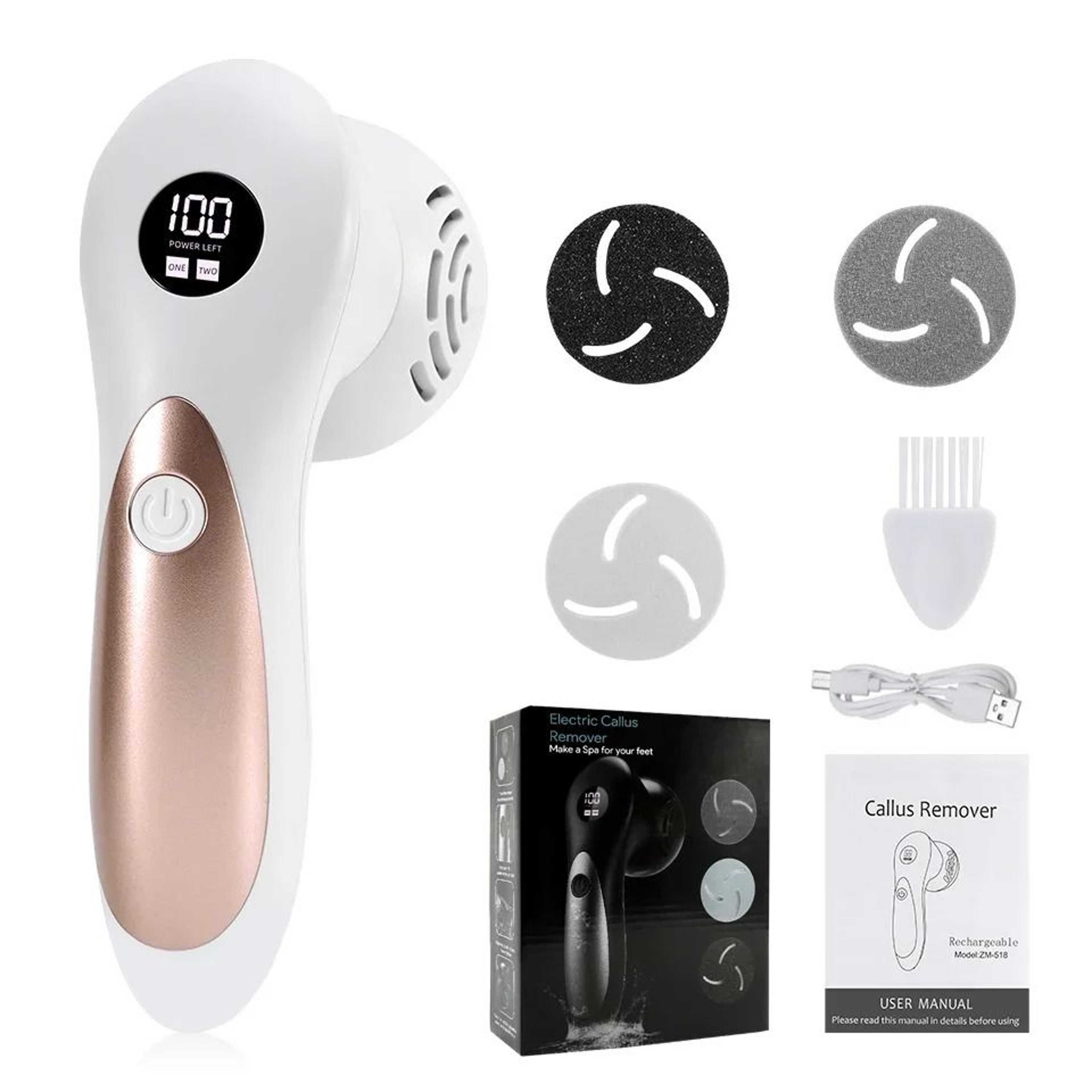 Precision Electric Power Callus Remover  Heel Restorer 6