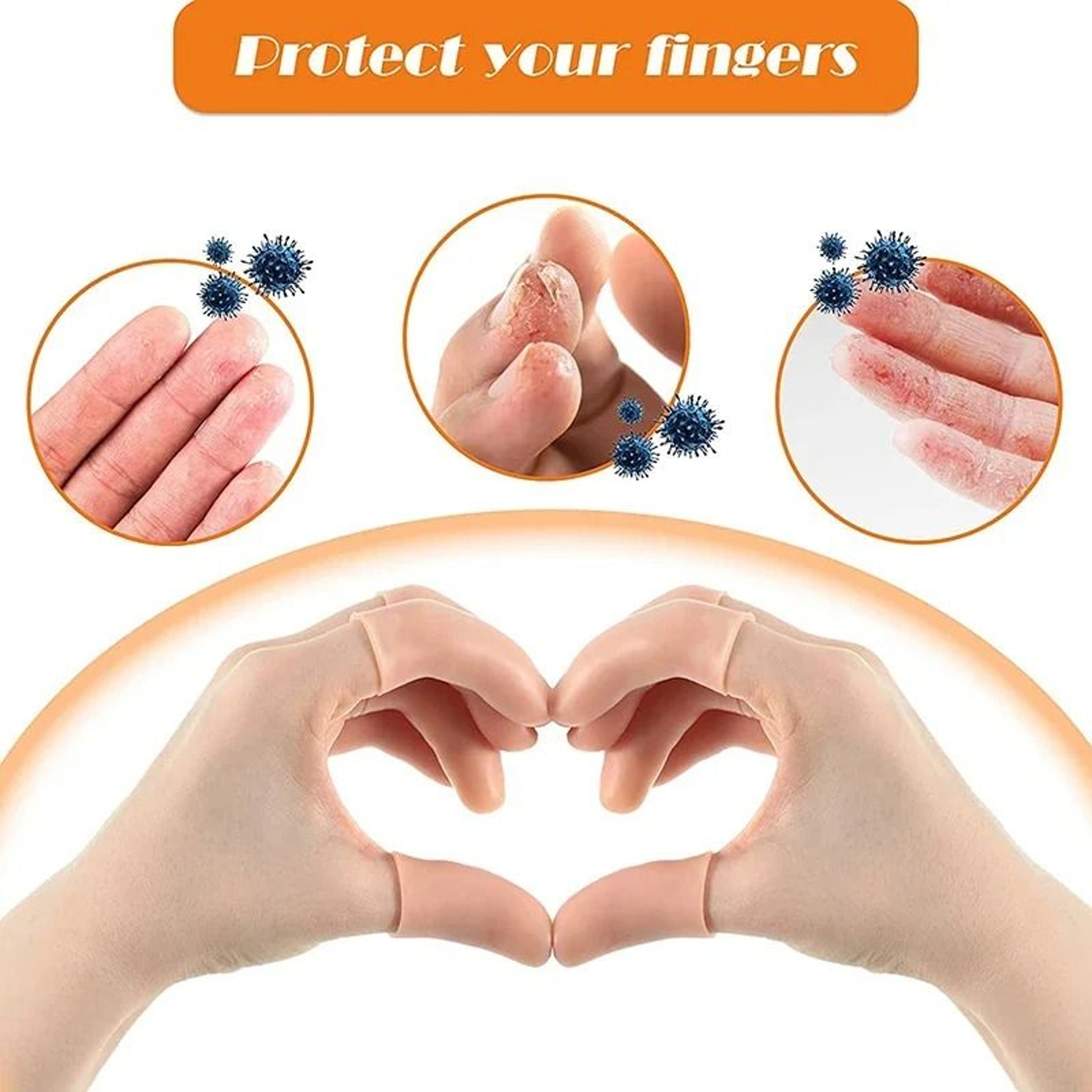 SoftFlex Silicone Toe  Finger Protectors 1