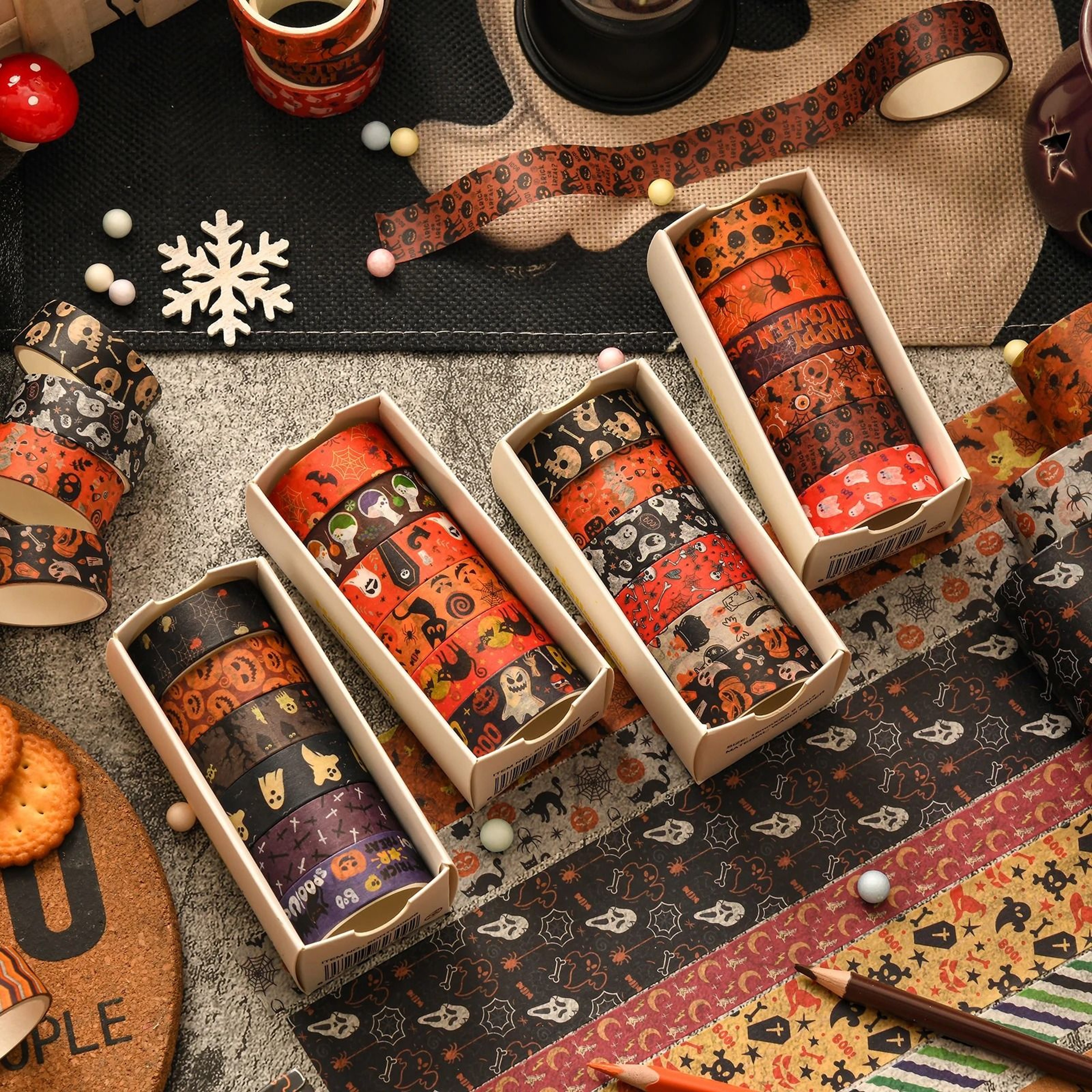 Spooky Season Happy Halloween Washi Tape Set 0