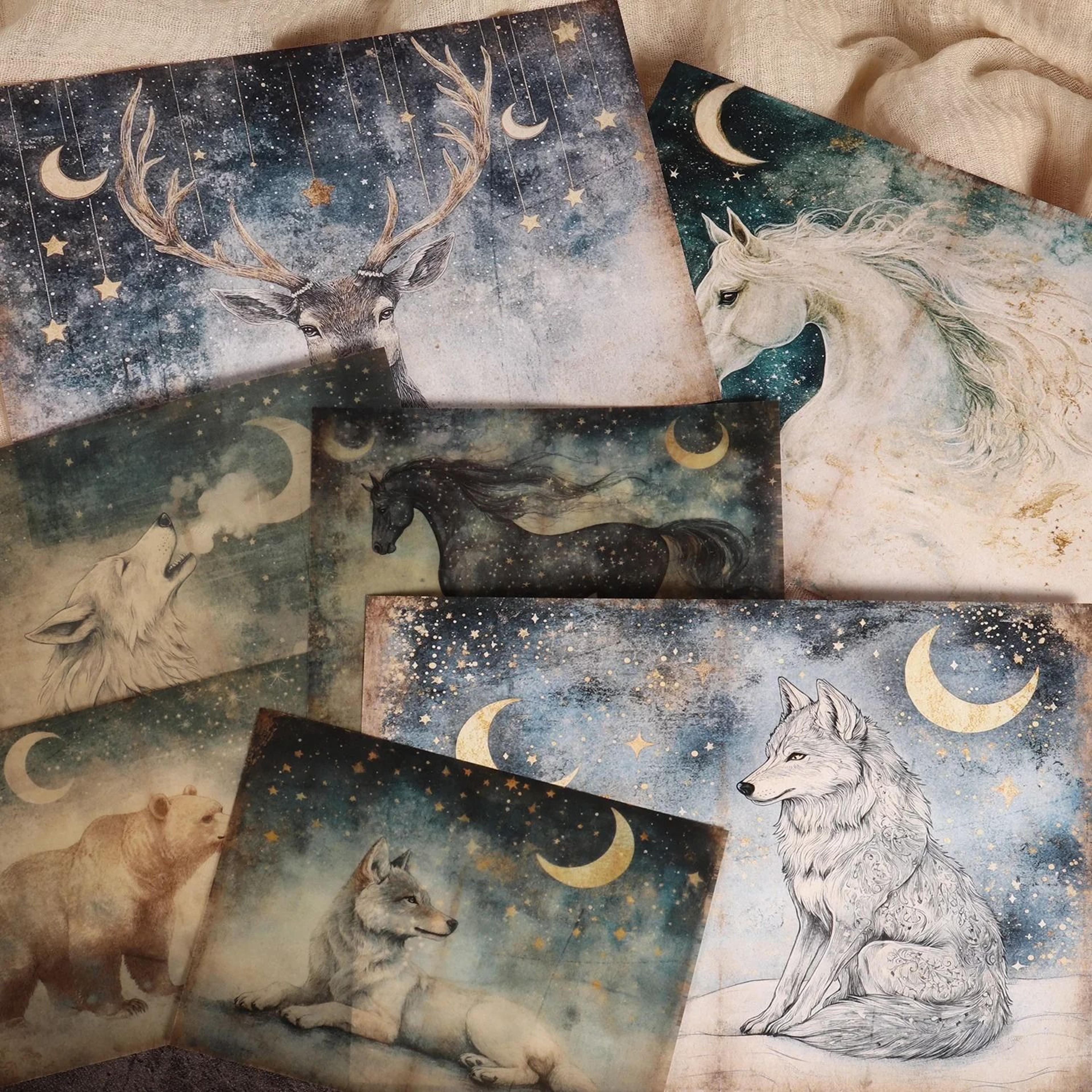 Celestial Astrology  Animal DIY Scrapbook Kit 2