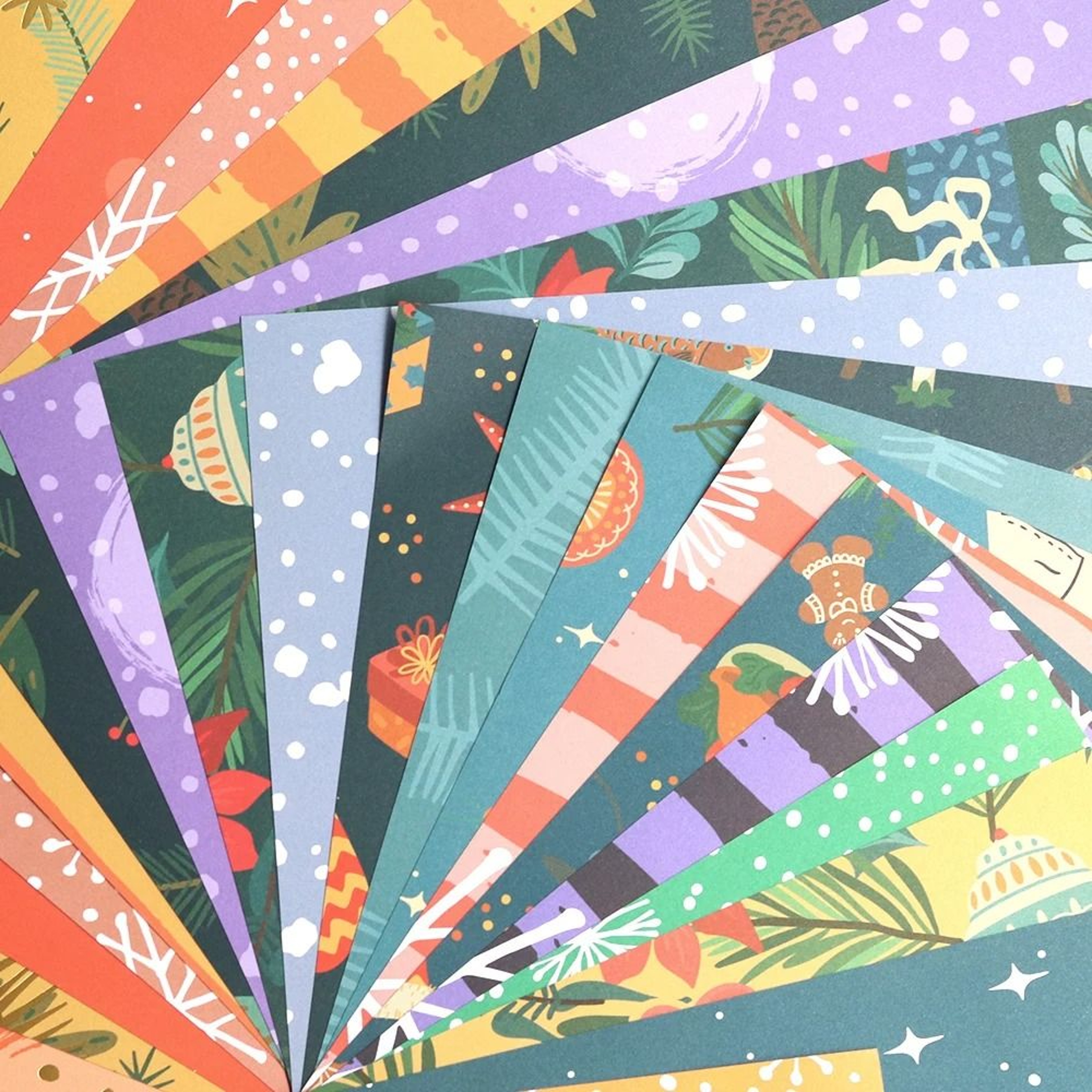 Designer Christmas Pattern Scrapbooking Paper Pack 3