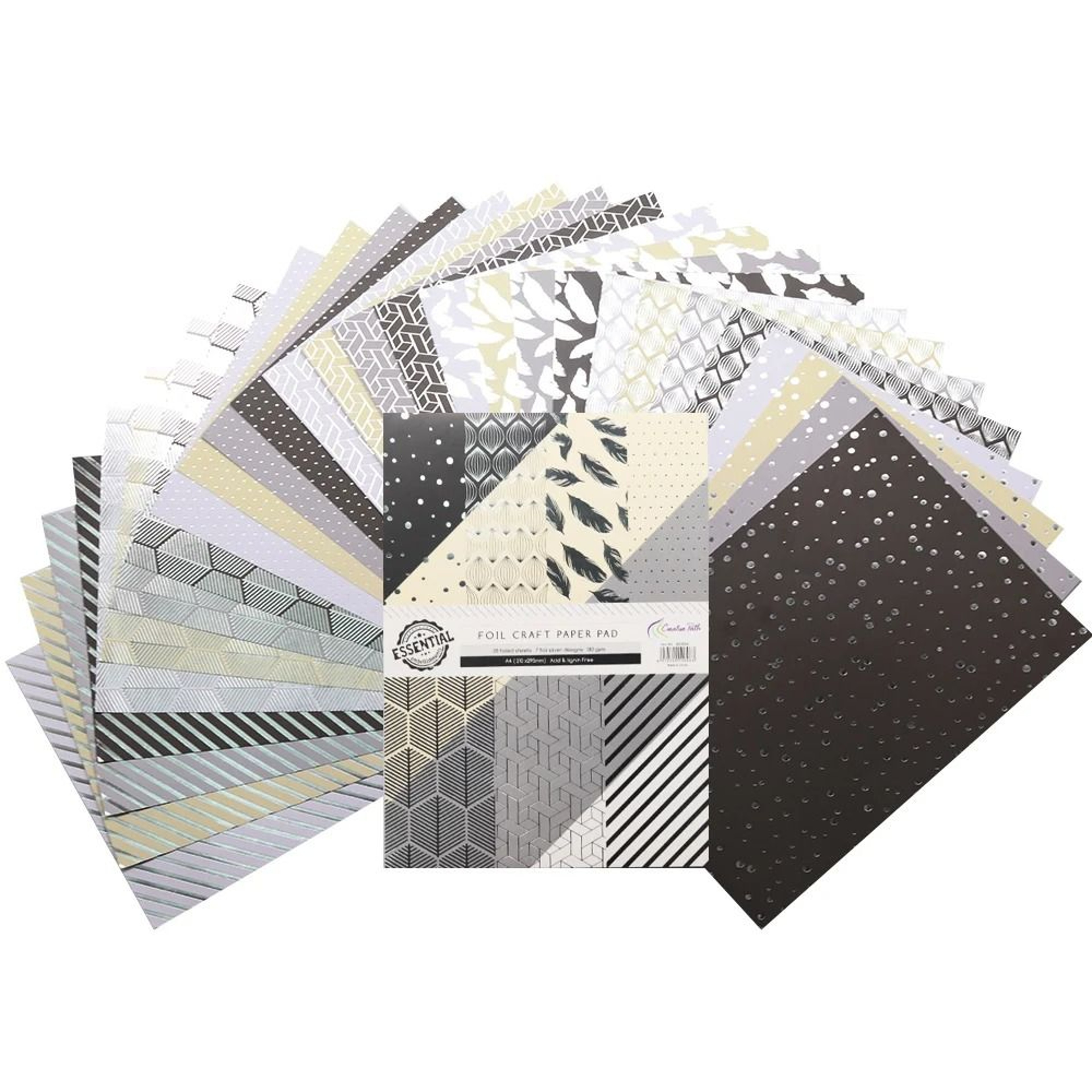Shimmer  Shine Premium Foil Scrapbooking Paper Pack 2