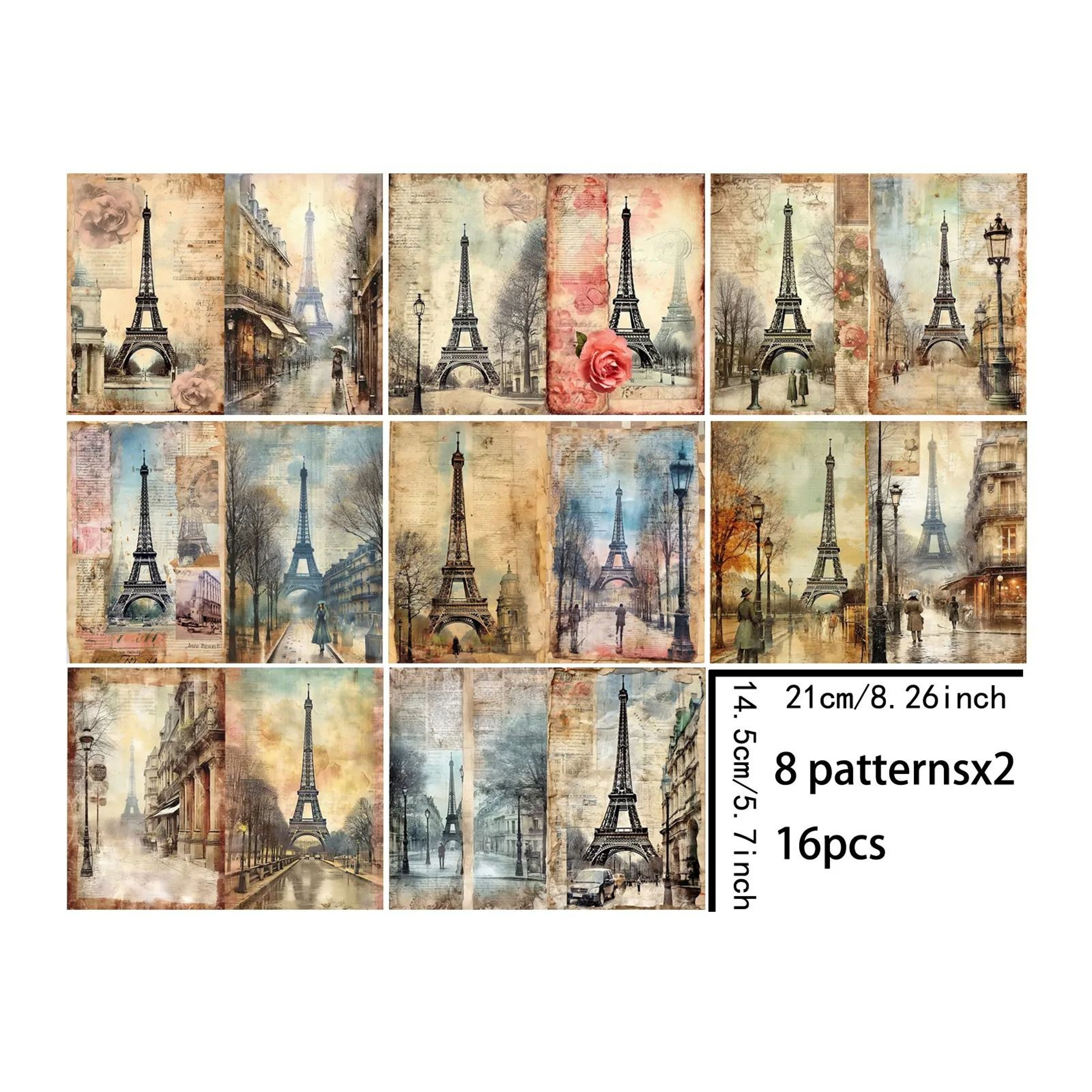 Retro Architecture  Botanical Vintage Journaling Sheets 4