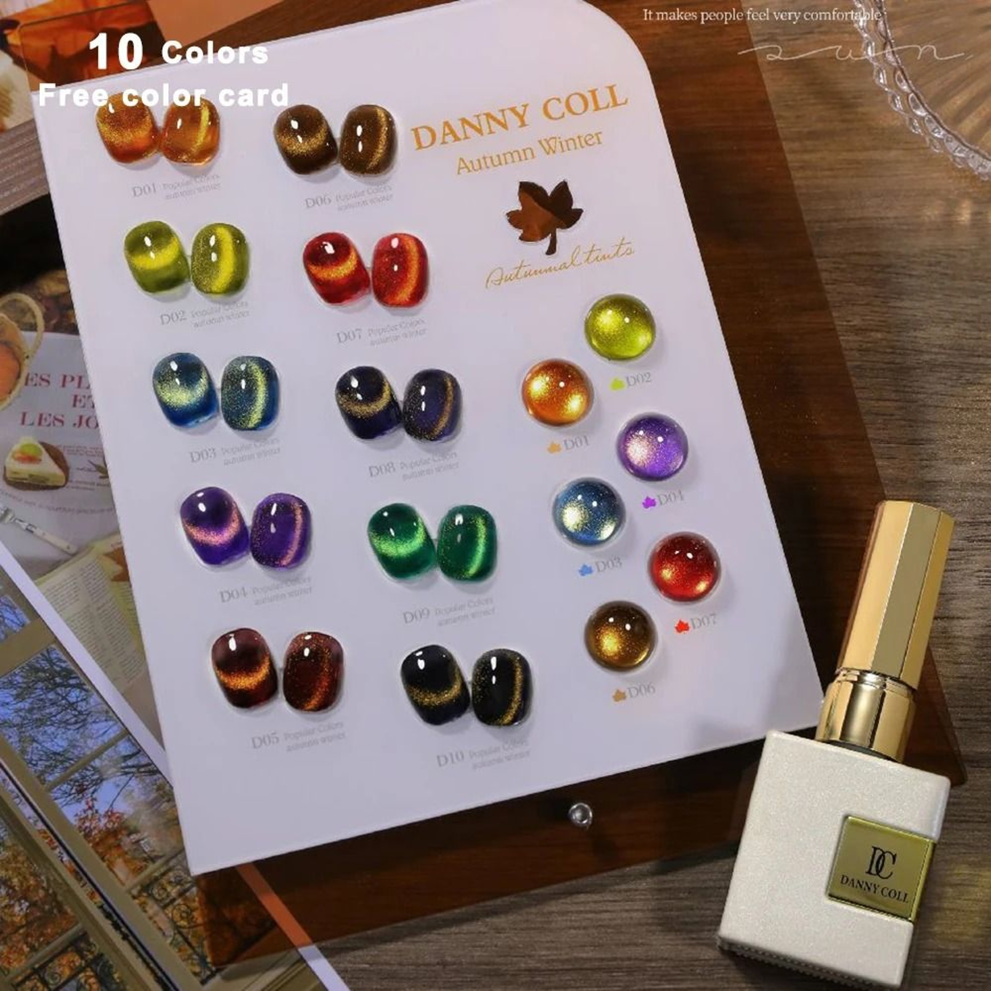 Autumn Winter Cats Eye Gel Nail Polish Set 7
