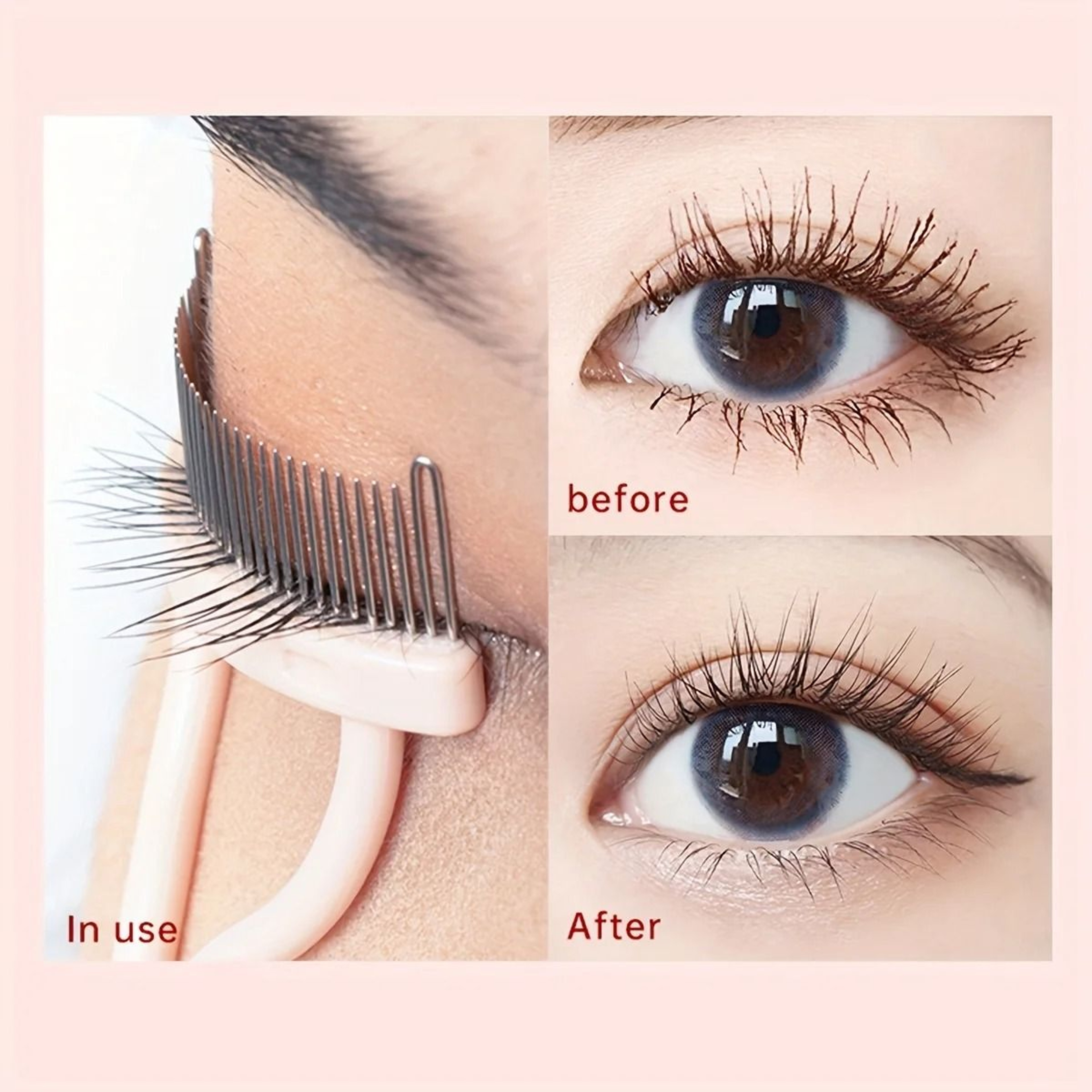 Precision Curved Eyelash Separator  Comb 4