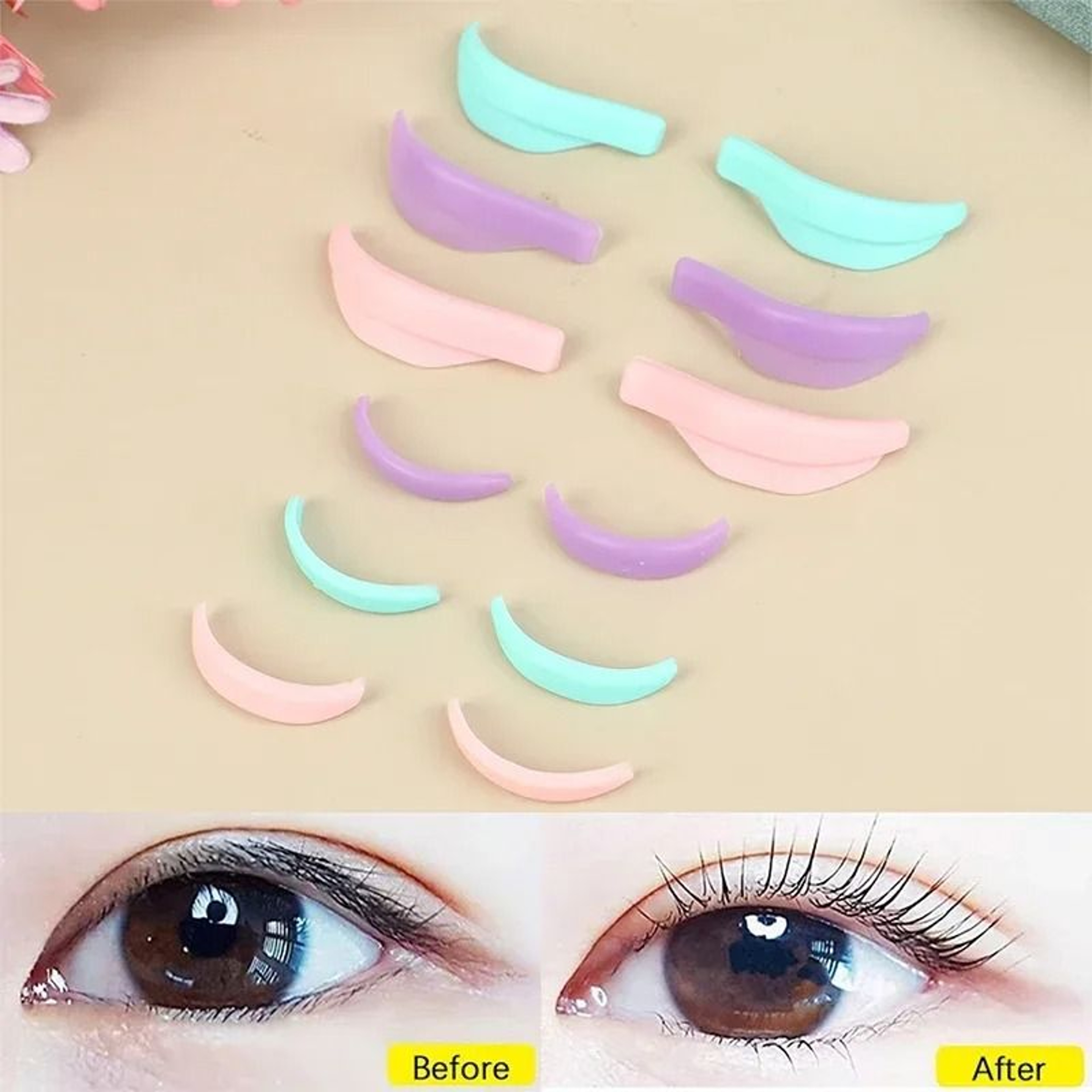 Silicone Eyelash Perming  Lifting Shield Set 2