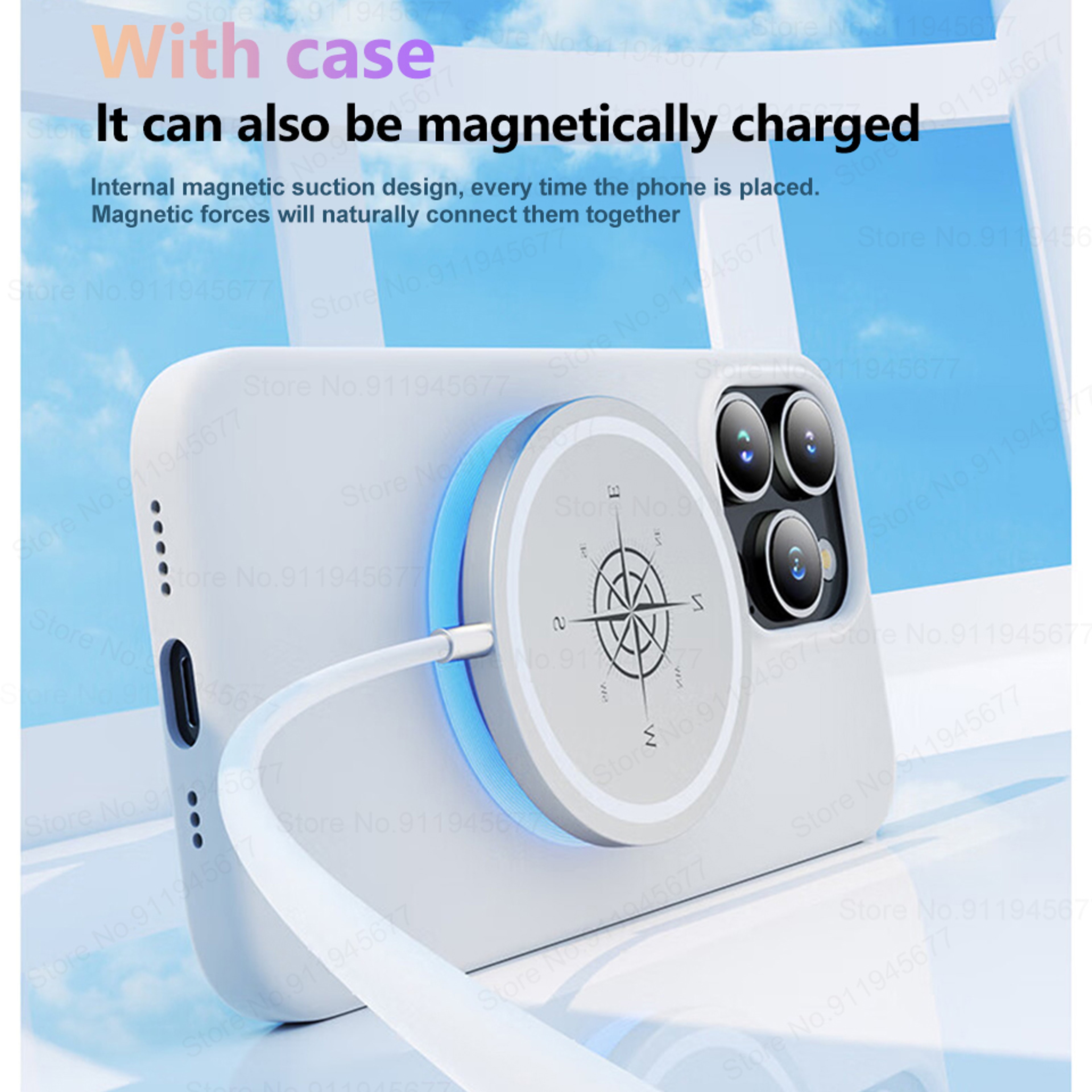 Soft Liquid Silicone MagSafe Case For IPhone 15 Pro Max 14 13 12  Magnetic Wireless Charging Cover 4