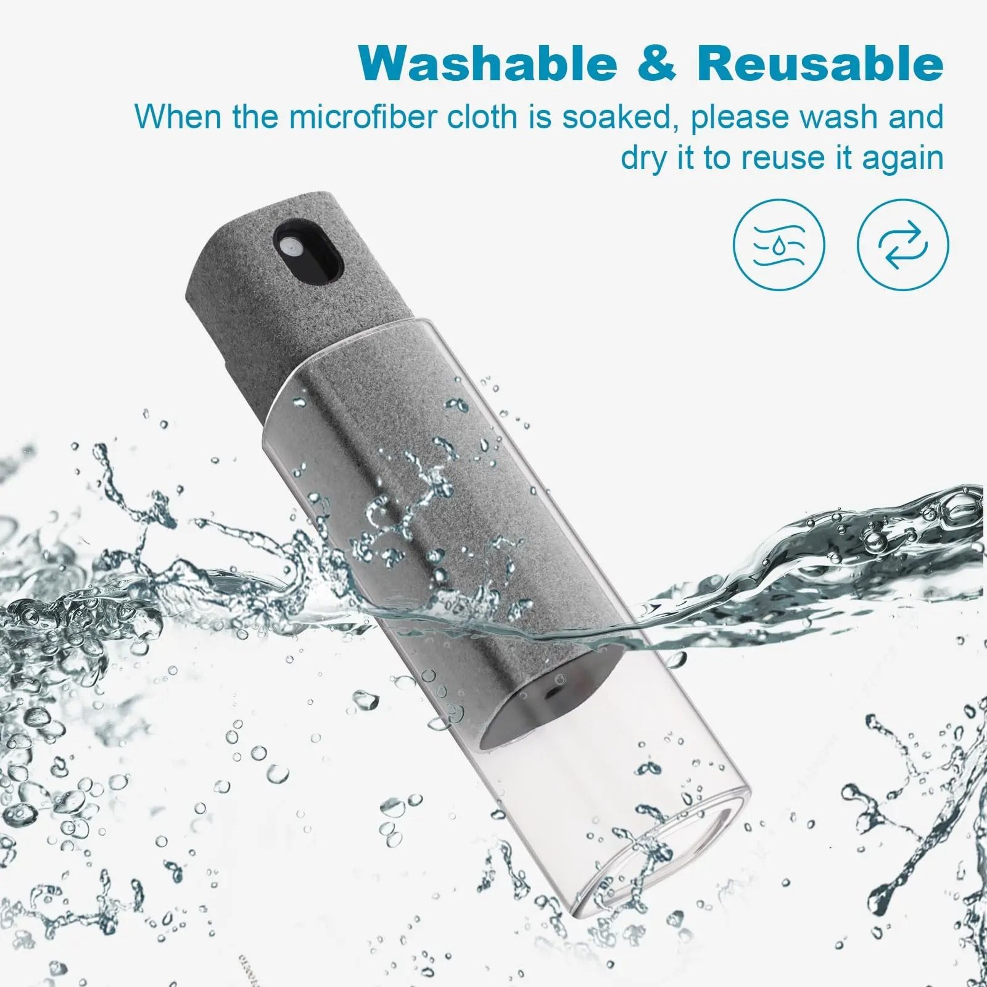 2in1 Microfiber Screen Cleaner Spray  Wipe 3