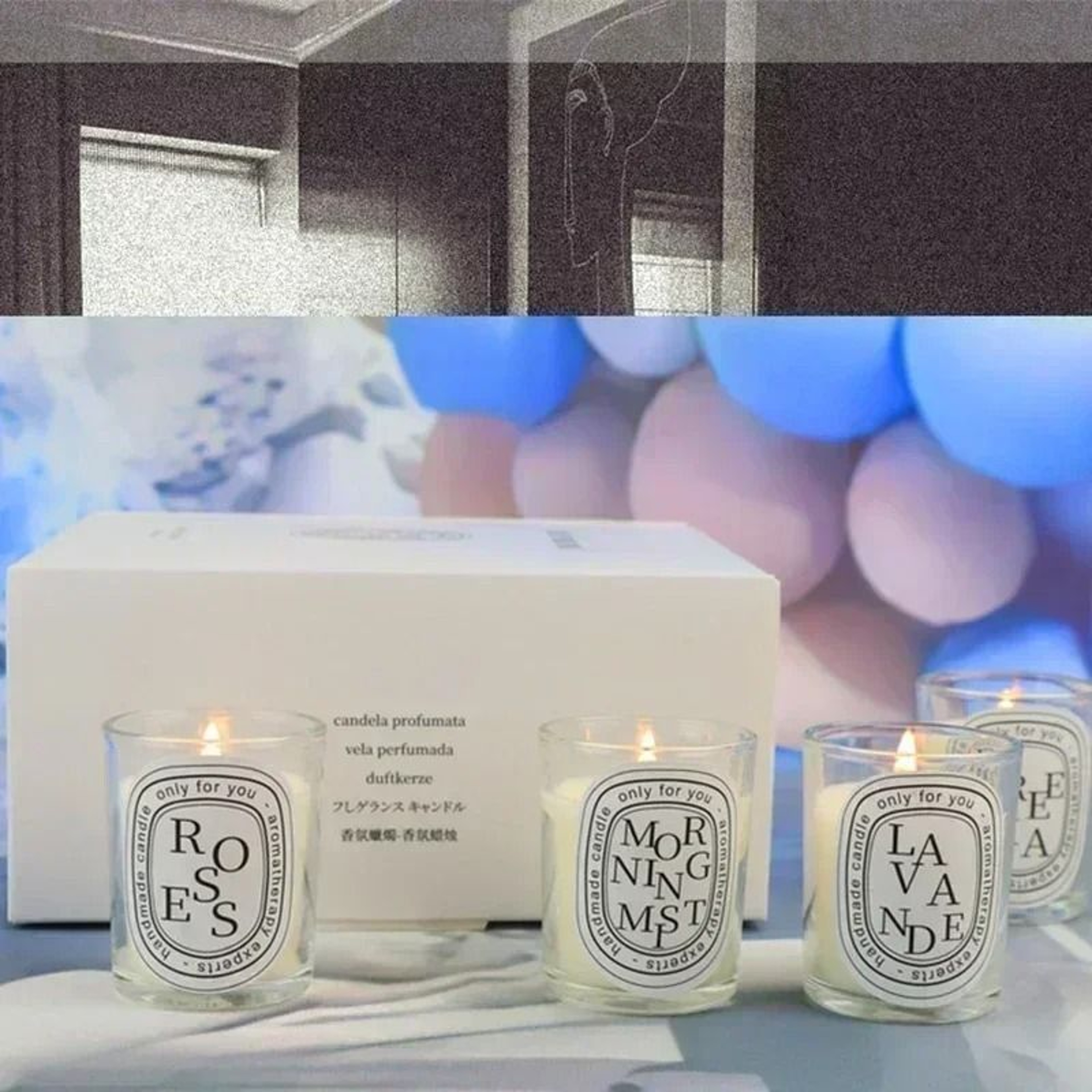Romantic Transparent Glass Jar Aromatherapy Candle 2