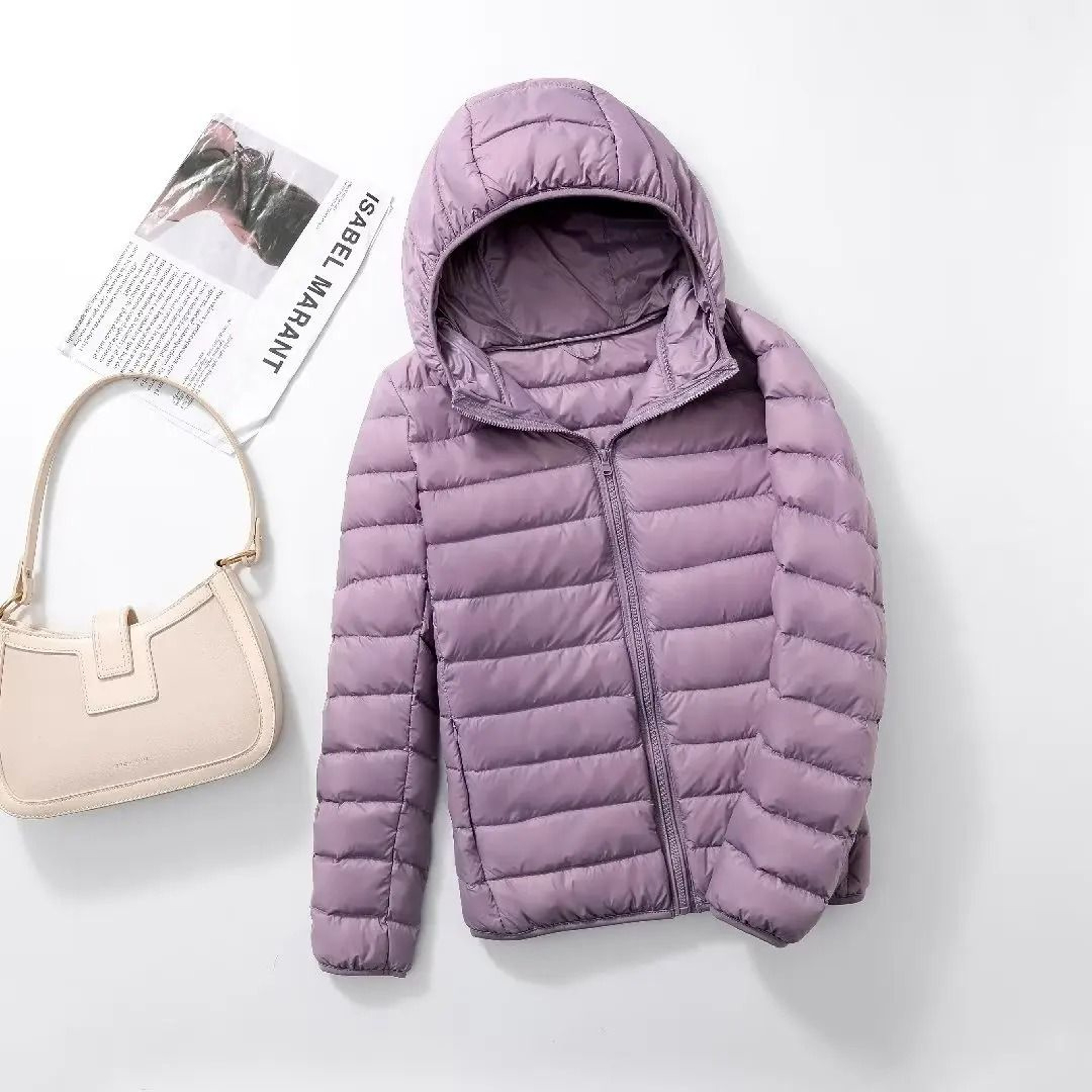 Ultra Lightweight Packable Hooded Puffer Jacket 14