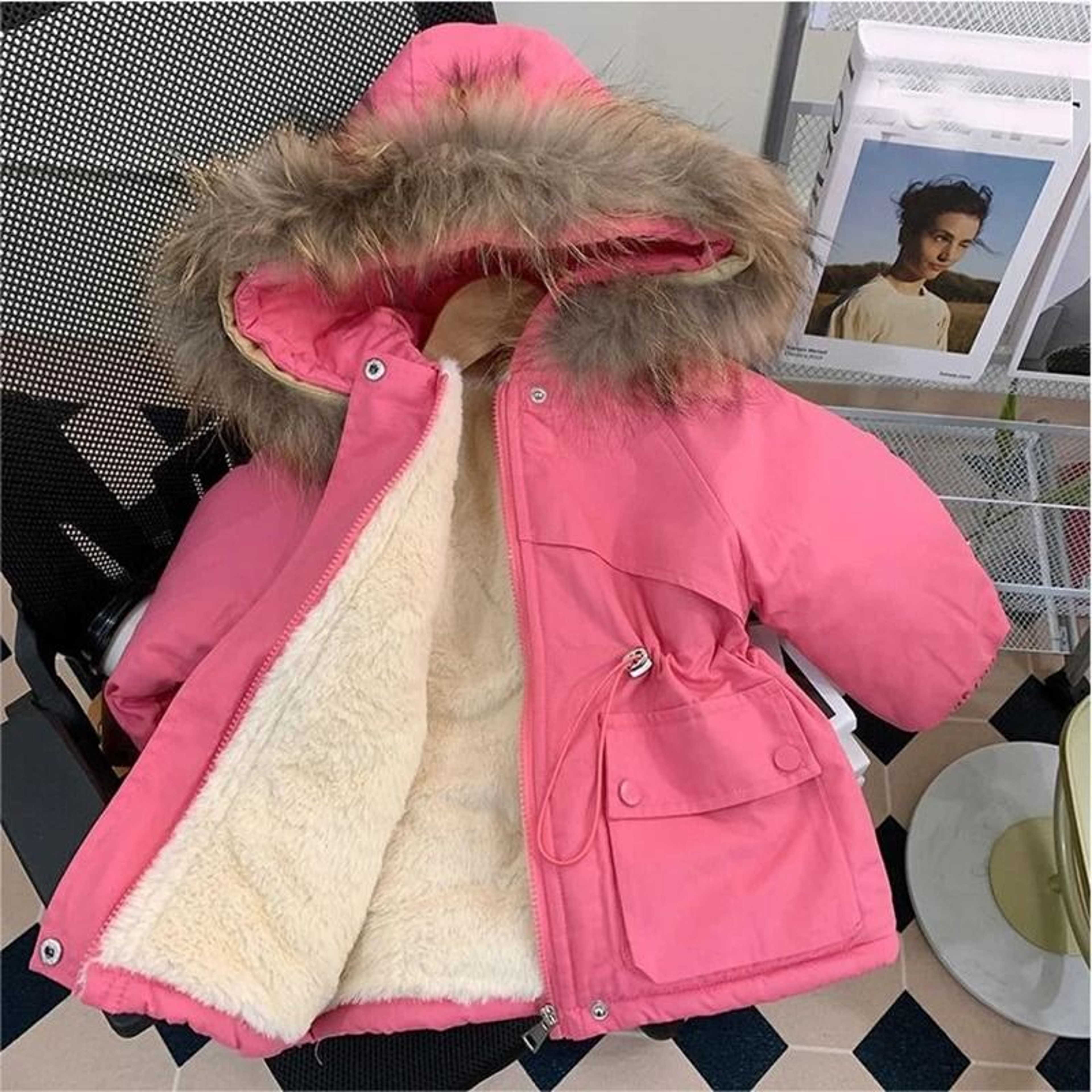 Girls Elegant Princess Winter Down Parka 8