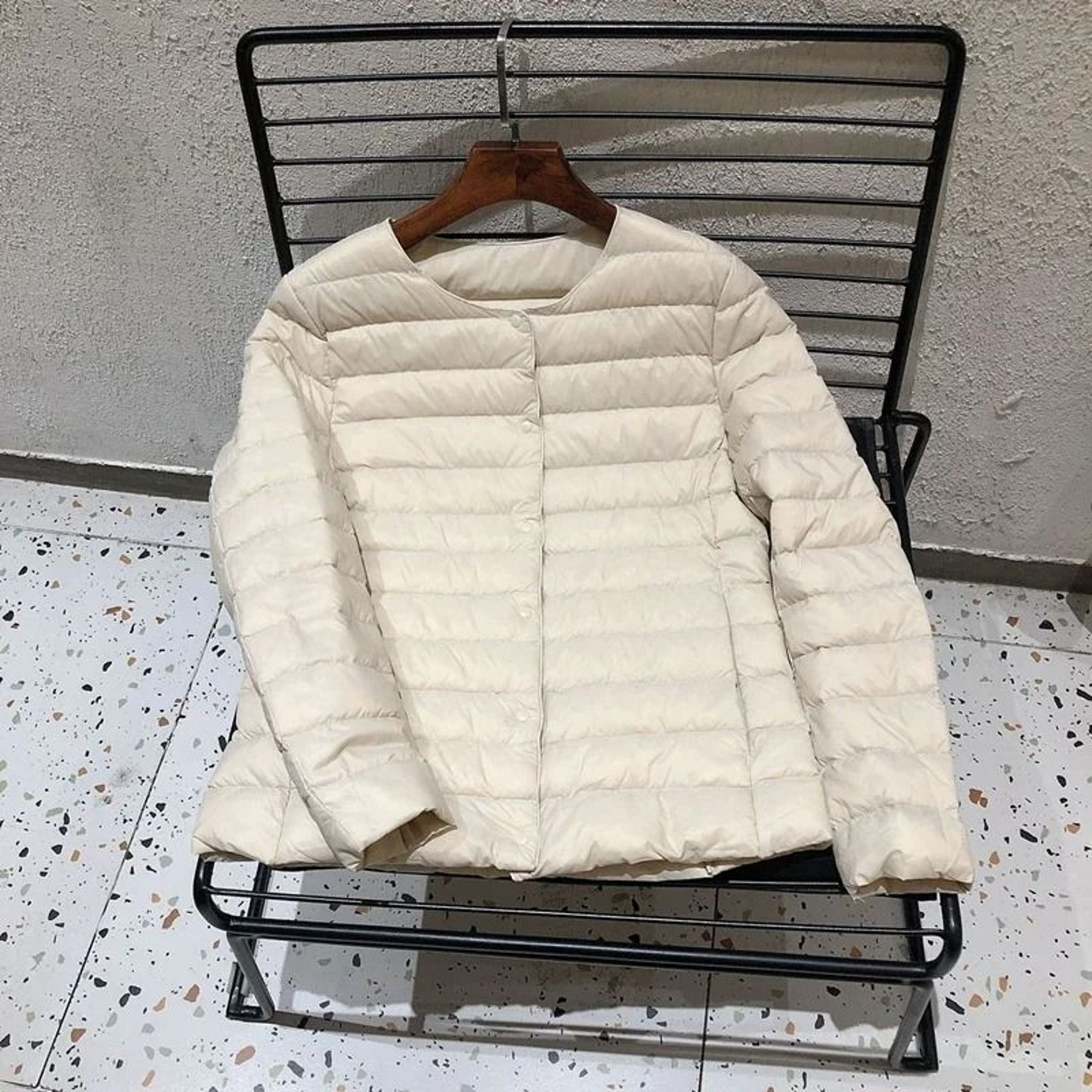 Womens Ultralight Collarless Puffer Jacket 11