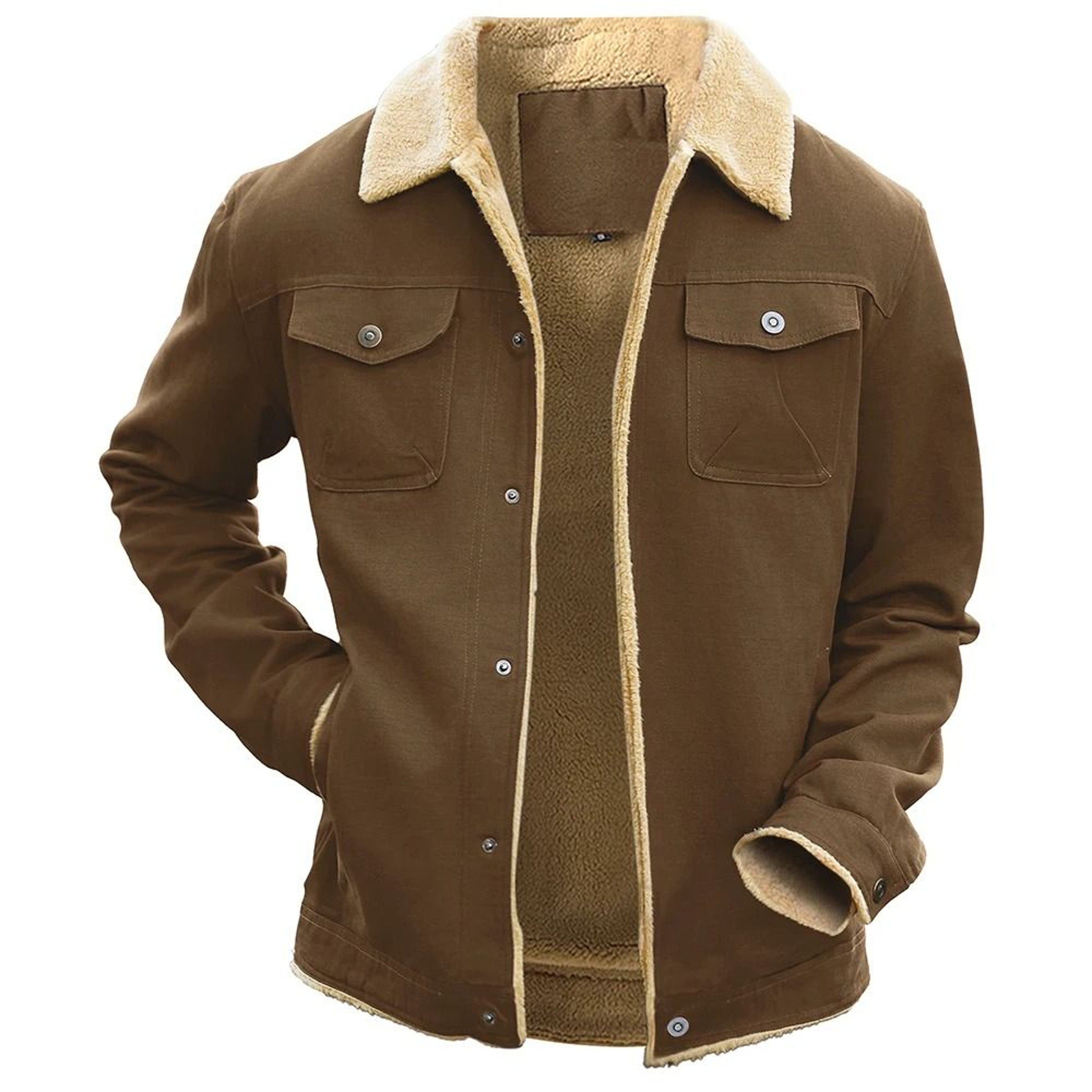 Mens Waterproof Winter Jacket  Thermal FleeceLined Outerwear 8