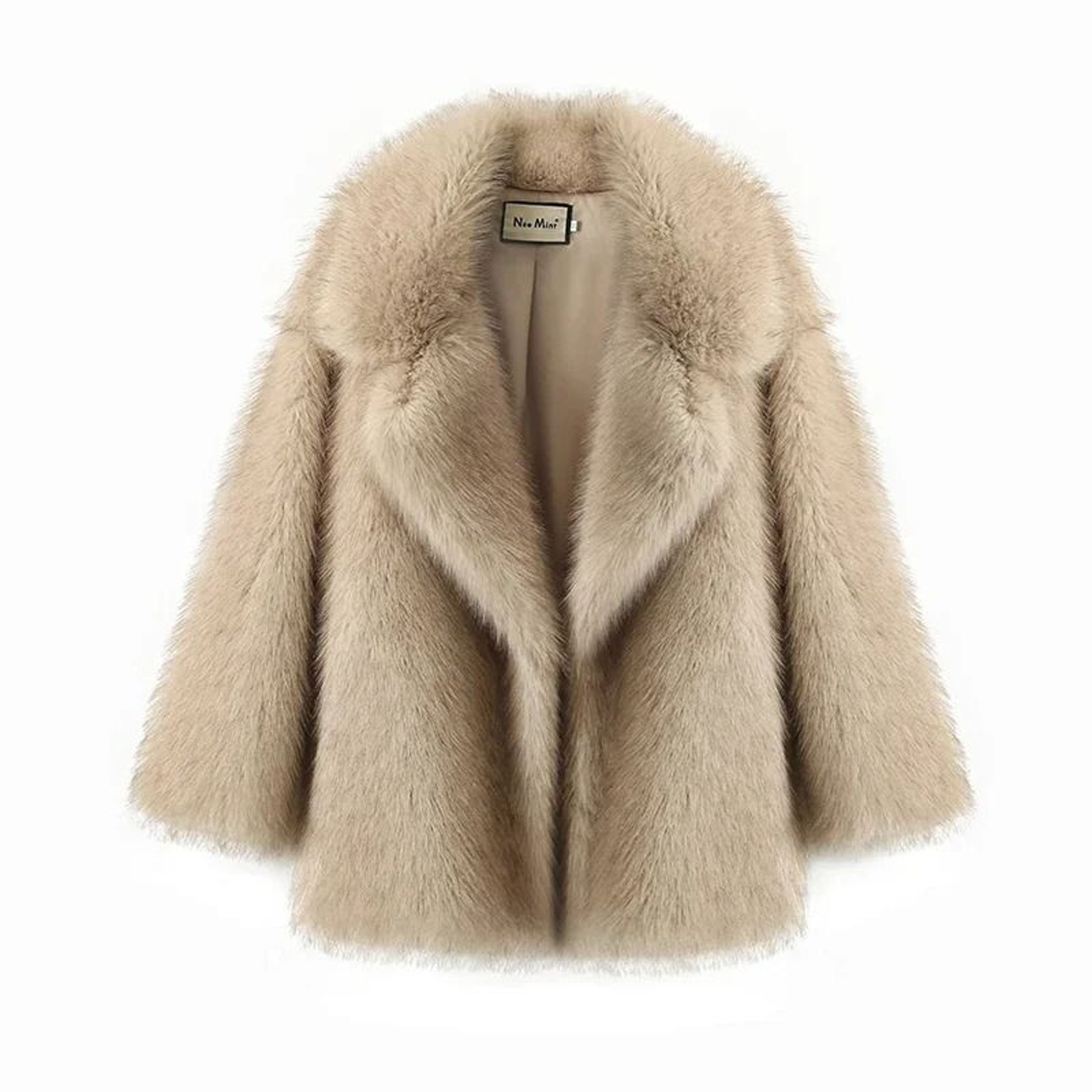 Oversized Gradient Faux Fox Fur Jacket  Winter Ins Hot Fashion Statement 7