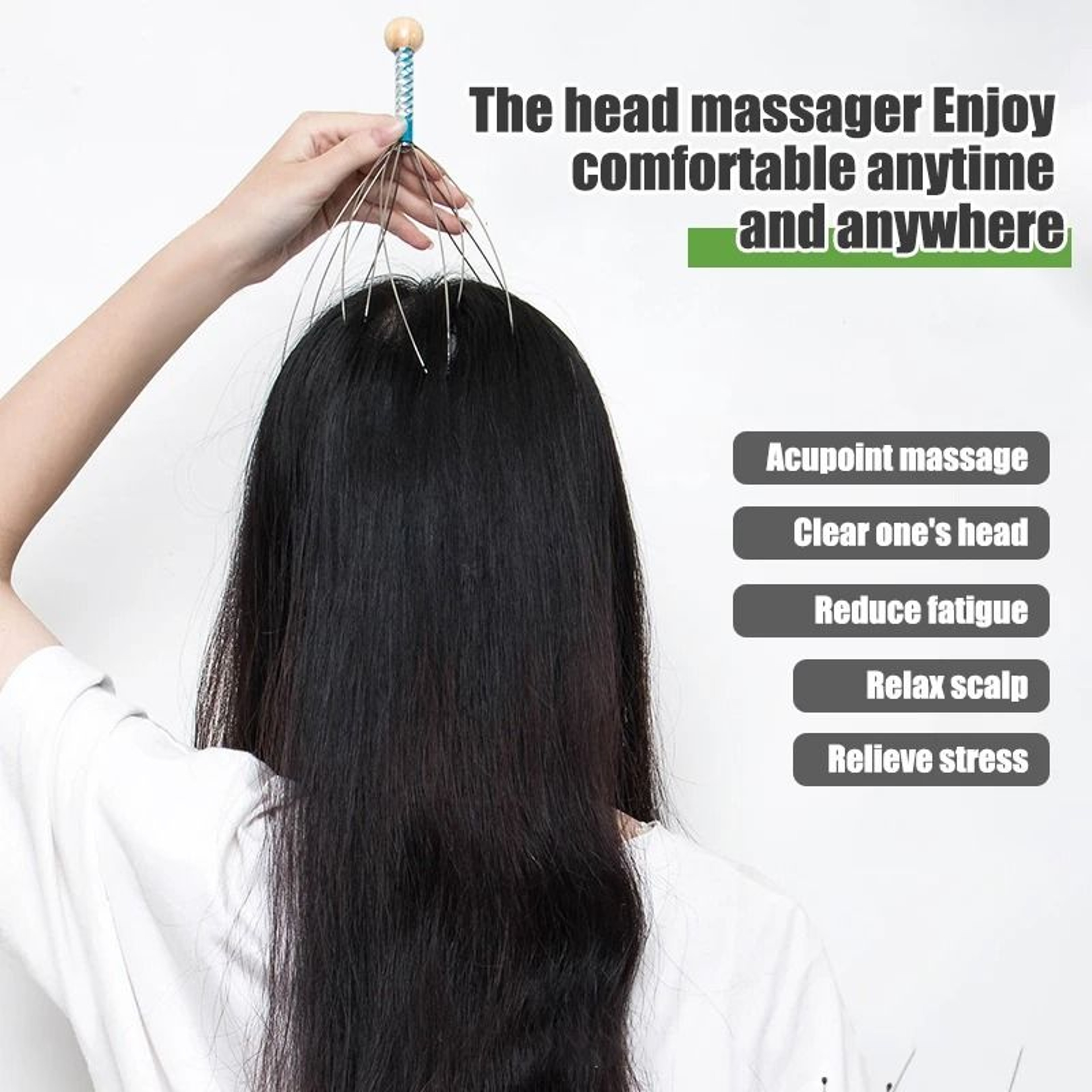 Octopus Scalp Massager  Divine Head Therapy  Wellness Tool 3
