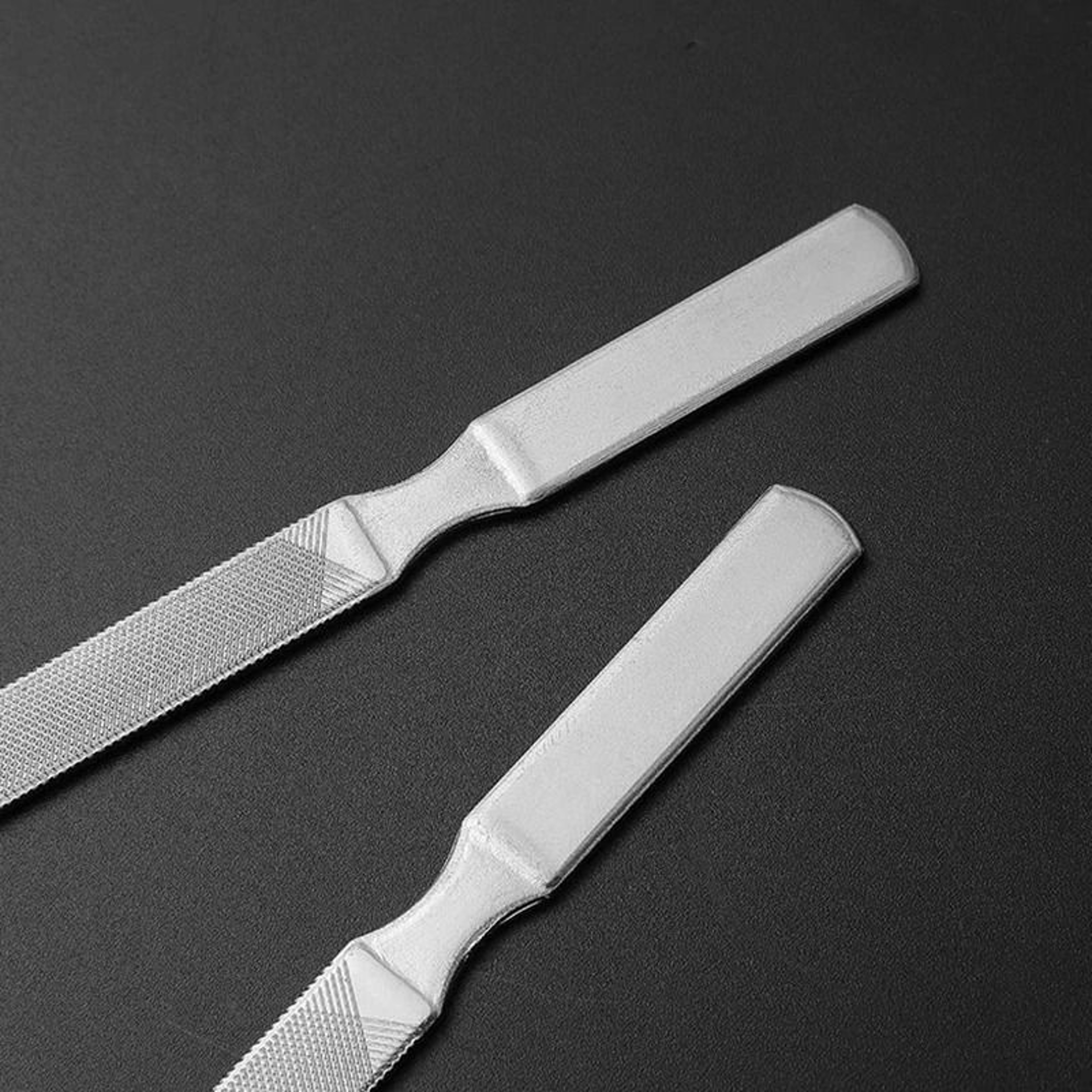 2Piece Professional Stainless Steel Nail File Set  Precision Manicure Tools 2