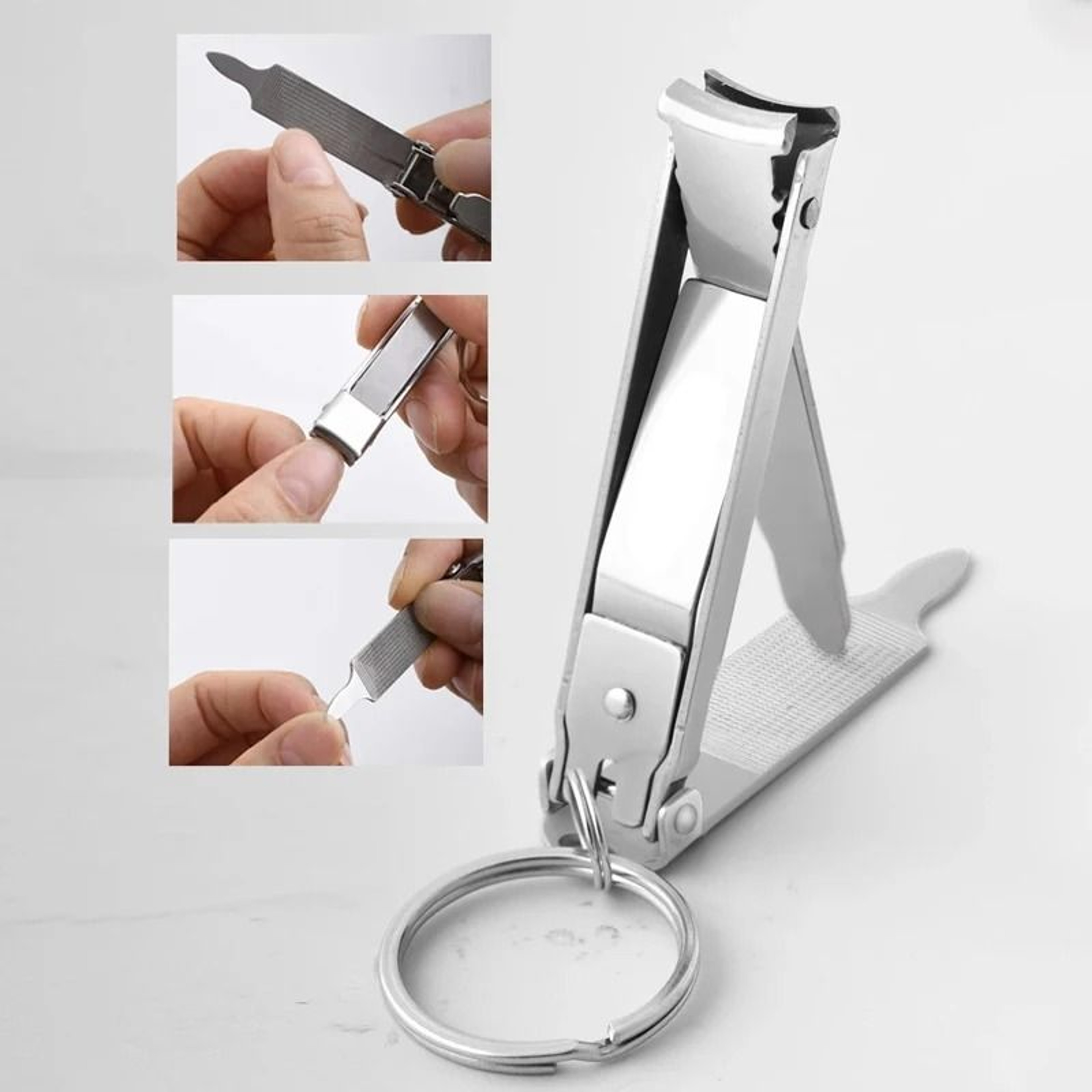 UltraThin Foldable Nail Clipper  Portable Stainless Steel Precision Tool 3