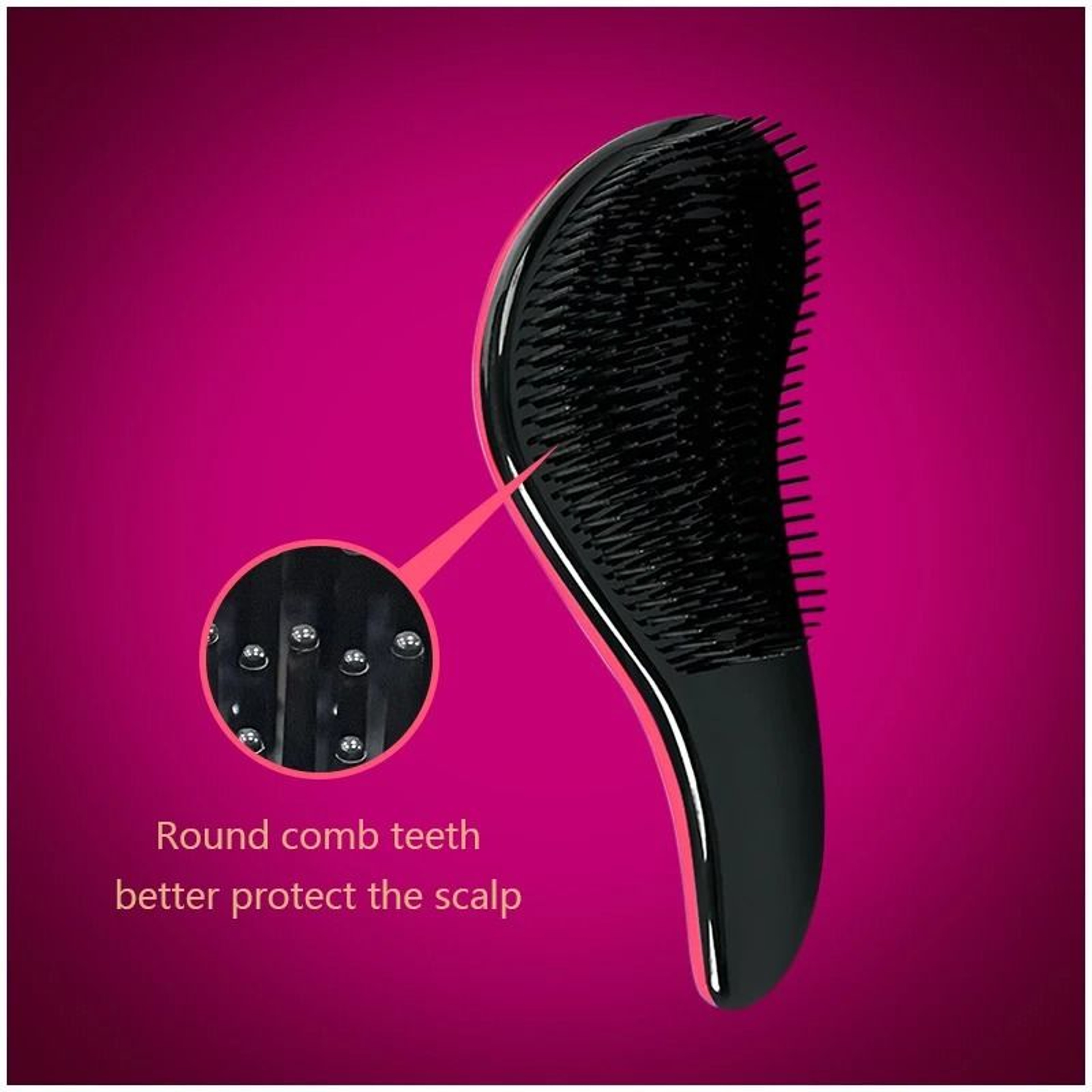 Smooth Detangling Paddle Brush  Professional MangoContour Massage Brush 5