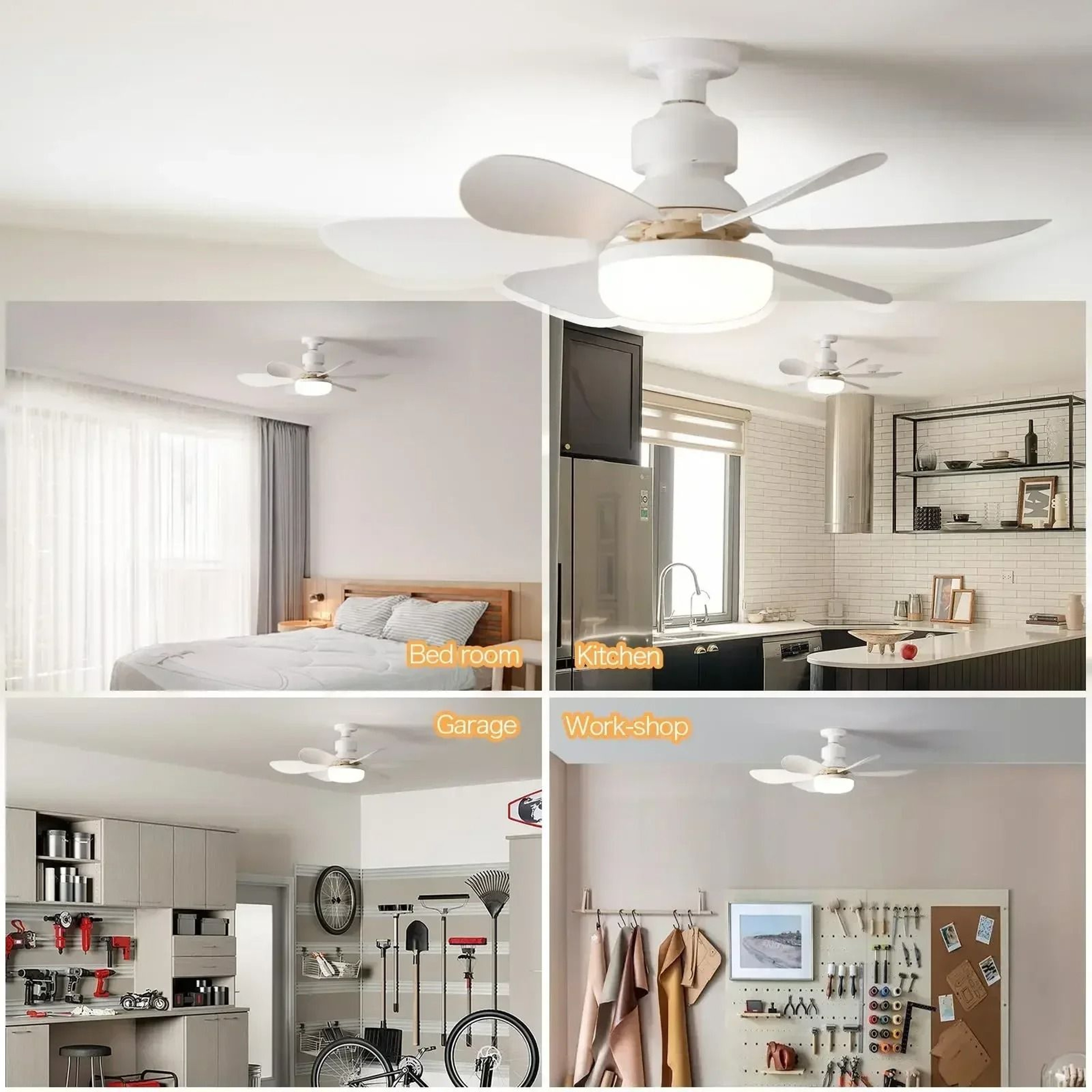 Modern Remote Control Ceiling Fan Light 3