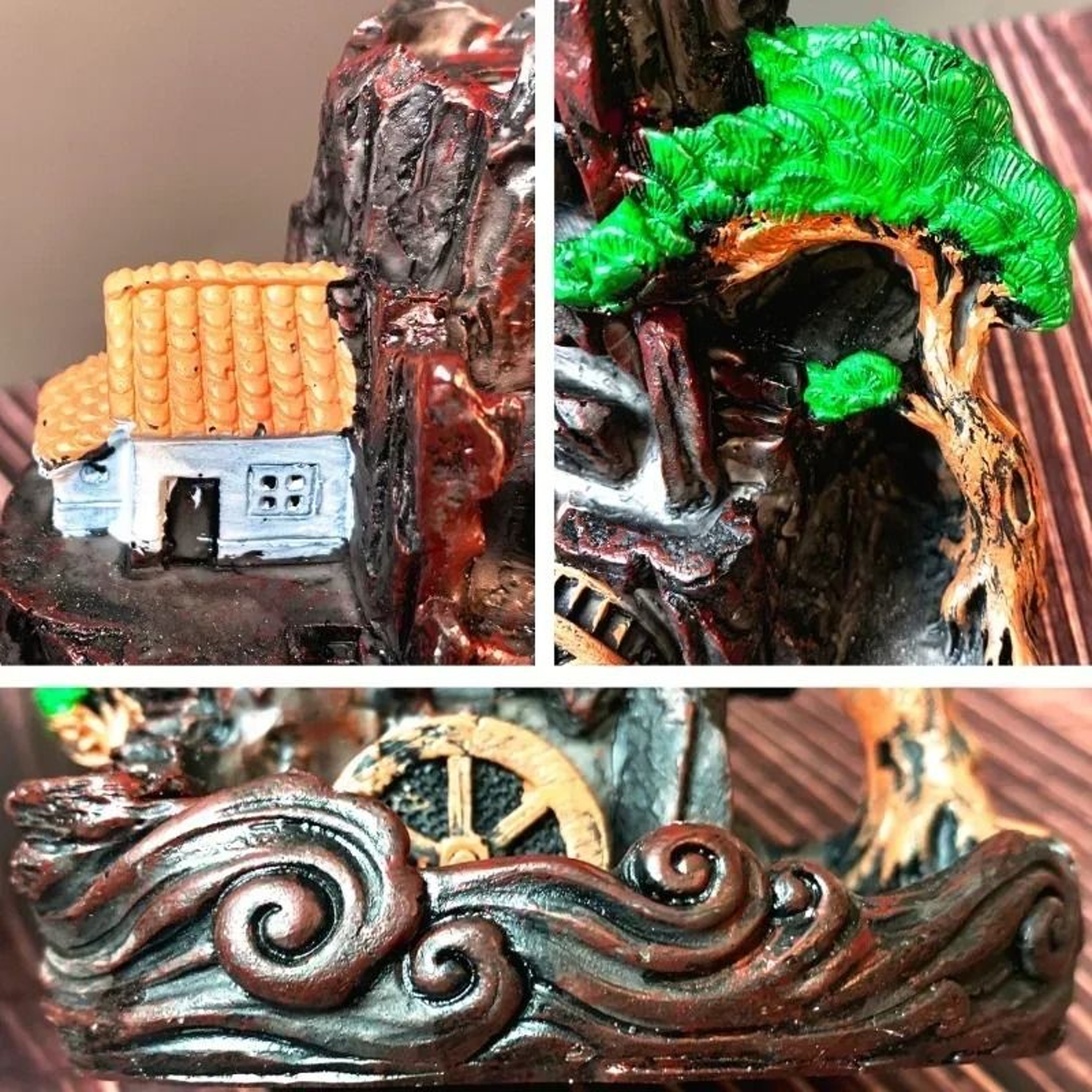 Artisanal Zen Backflow Incense Burner 4