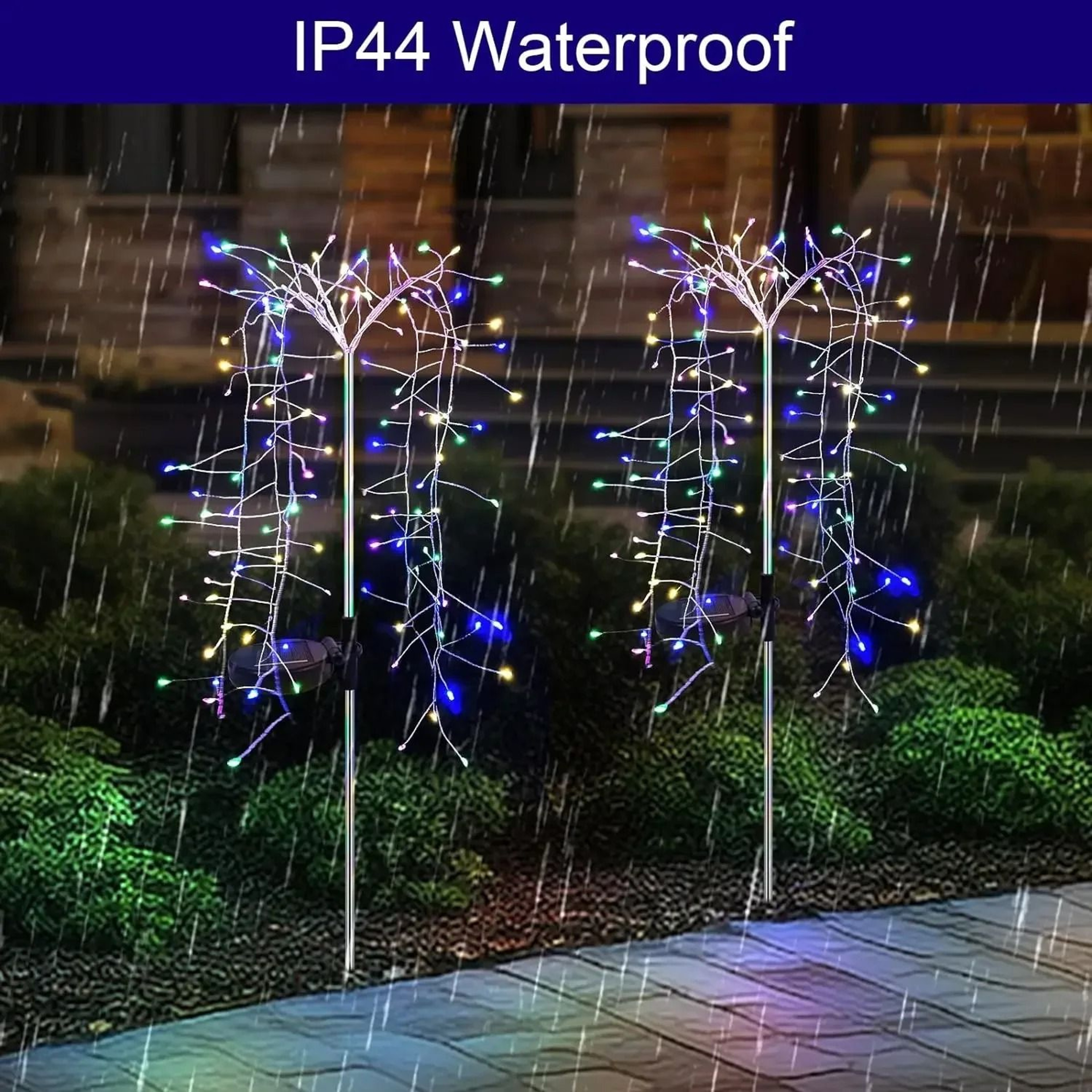Solar Powered Outdoor Firework Garden Stakes 5