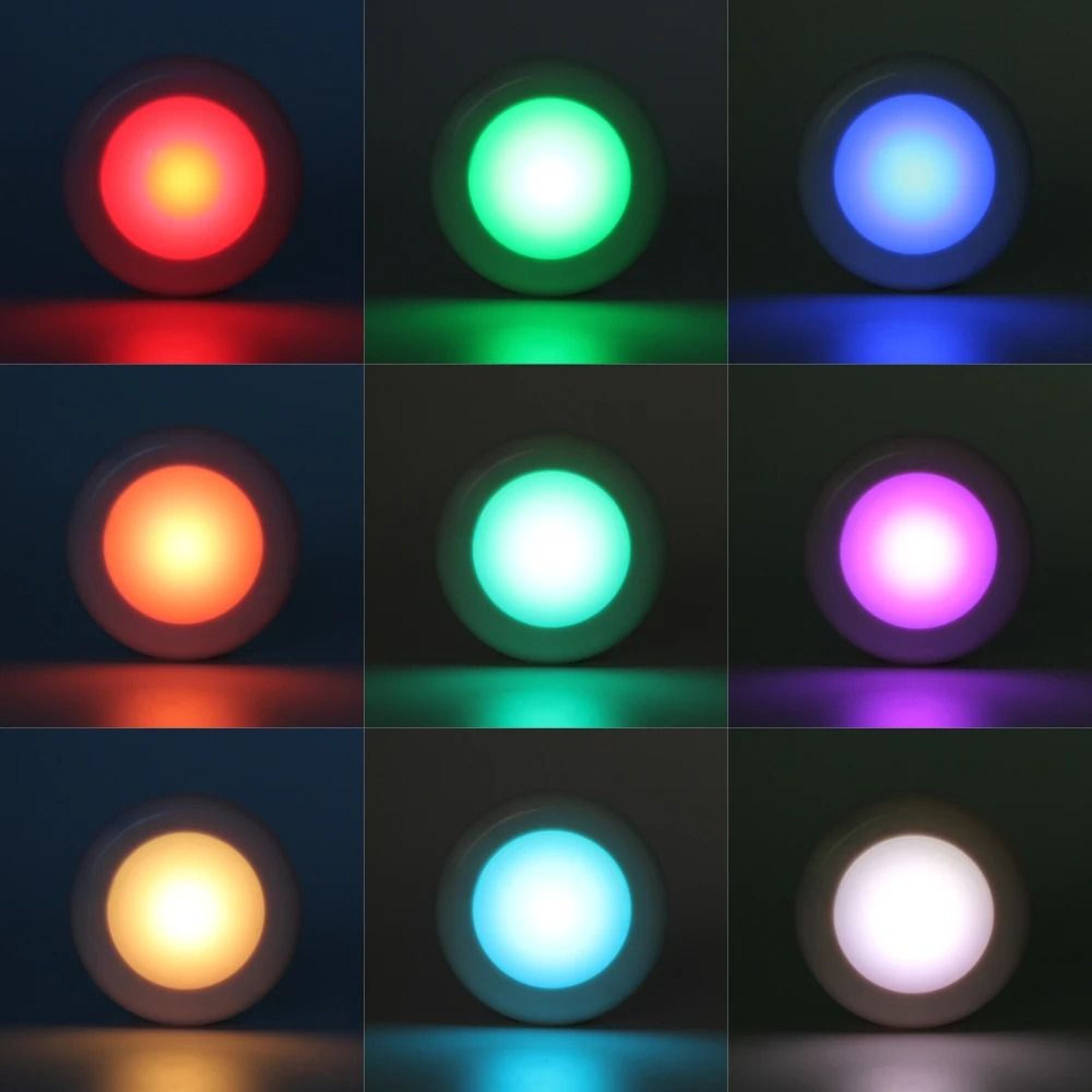 Remote Controlled Mini LED Puck Light Set 5
