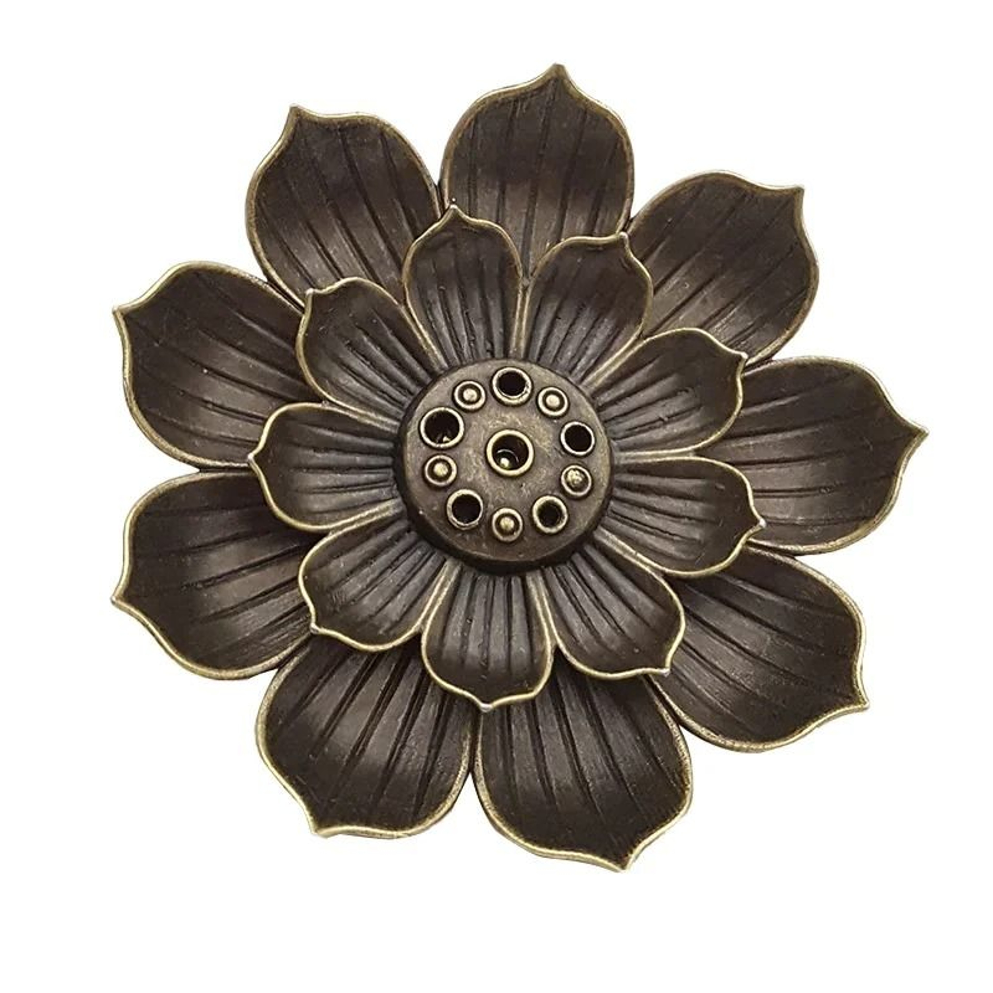 Artisanal Porous Lotus Incense Holder 6