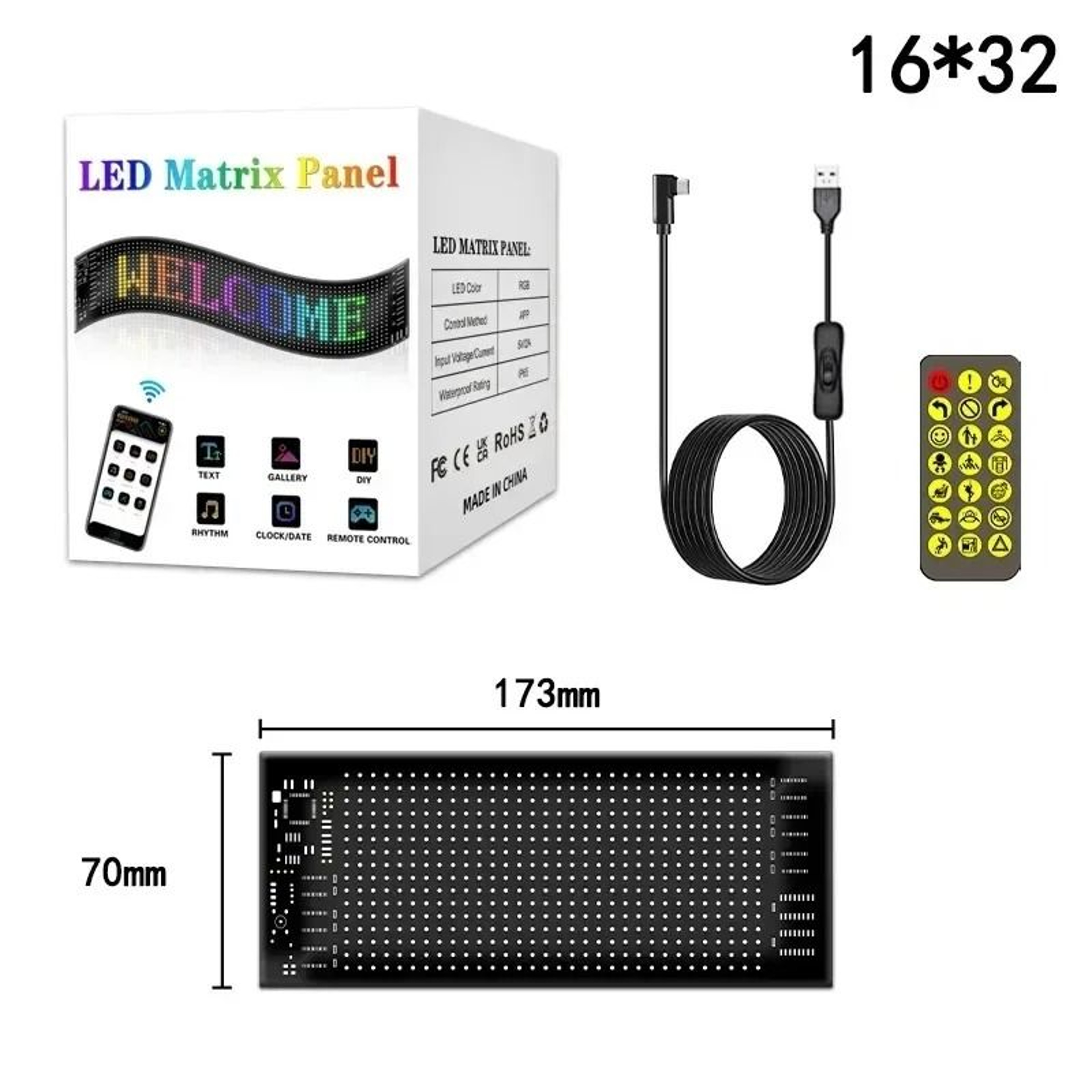 Demon Eyes Programmable LED Matrix Panel 7