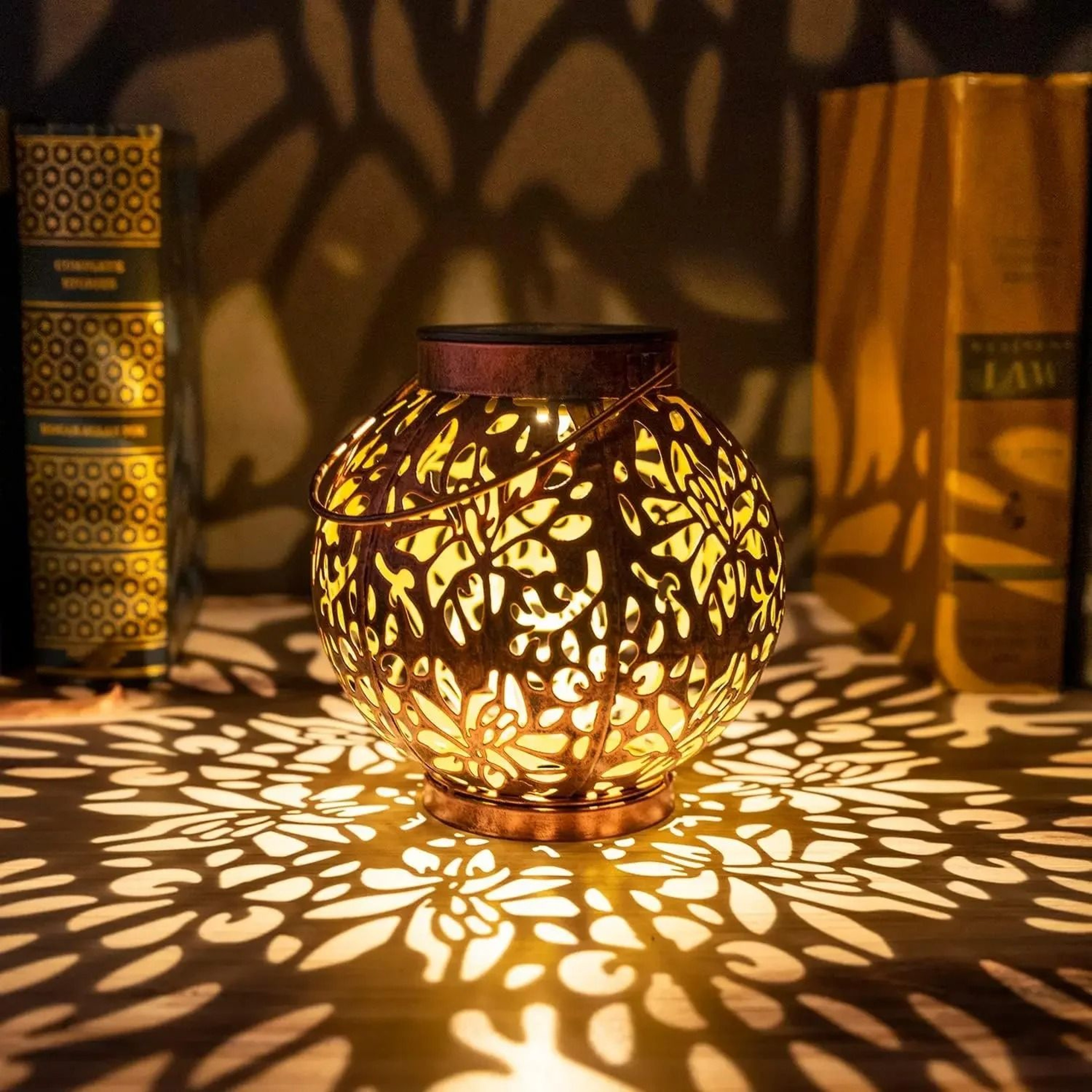 Solar Hollow Projection Garden Lantern 0