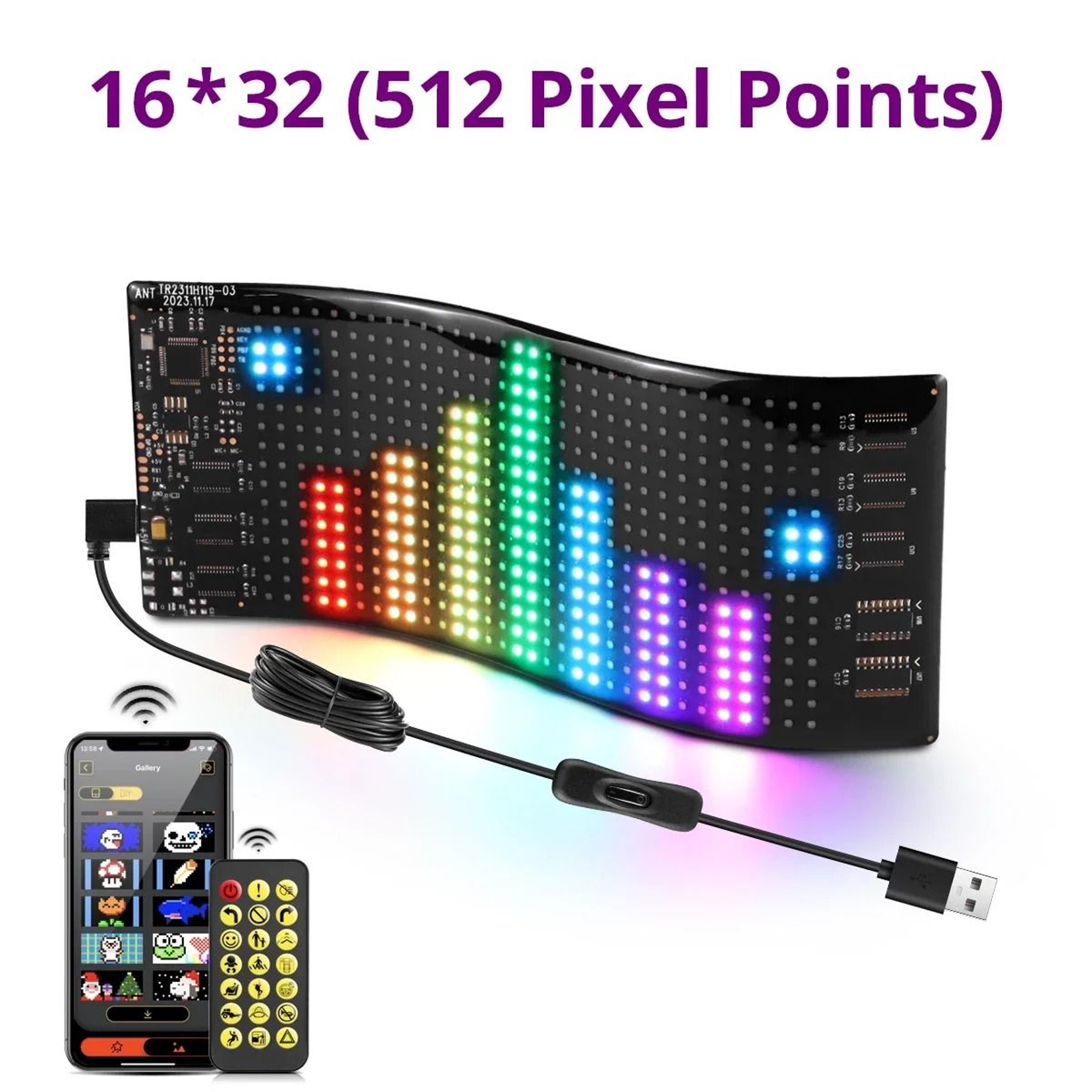 Flexible AppControlled LED Message Board 3