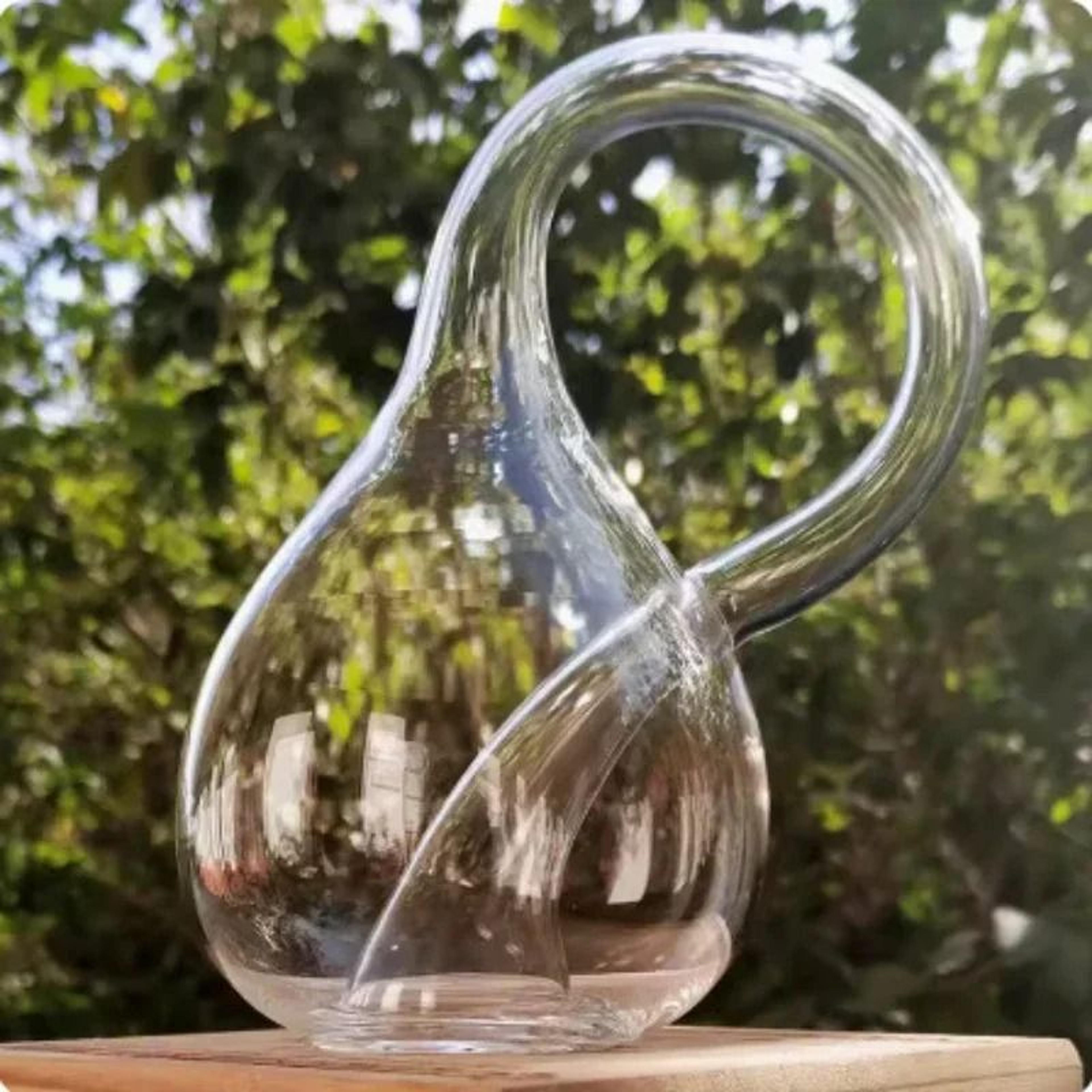 Mathematical Klein Bottle Glass Sculpture 0